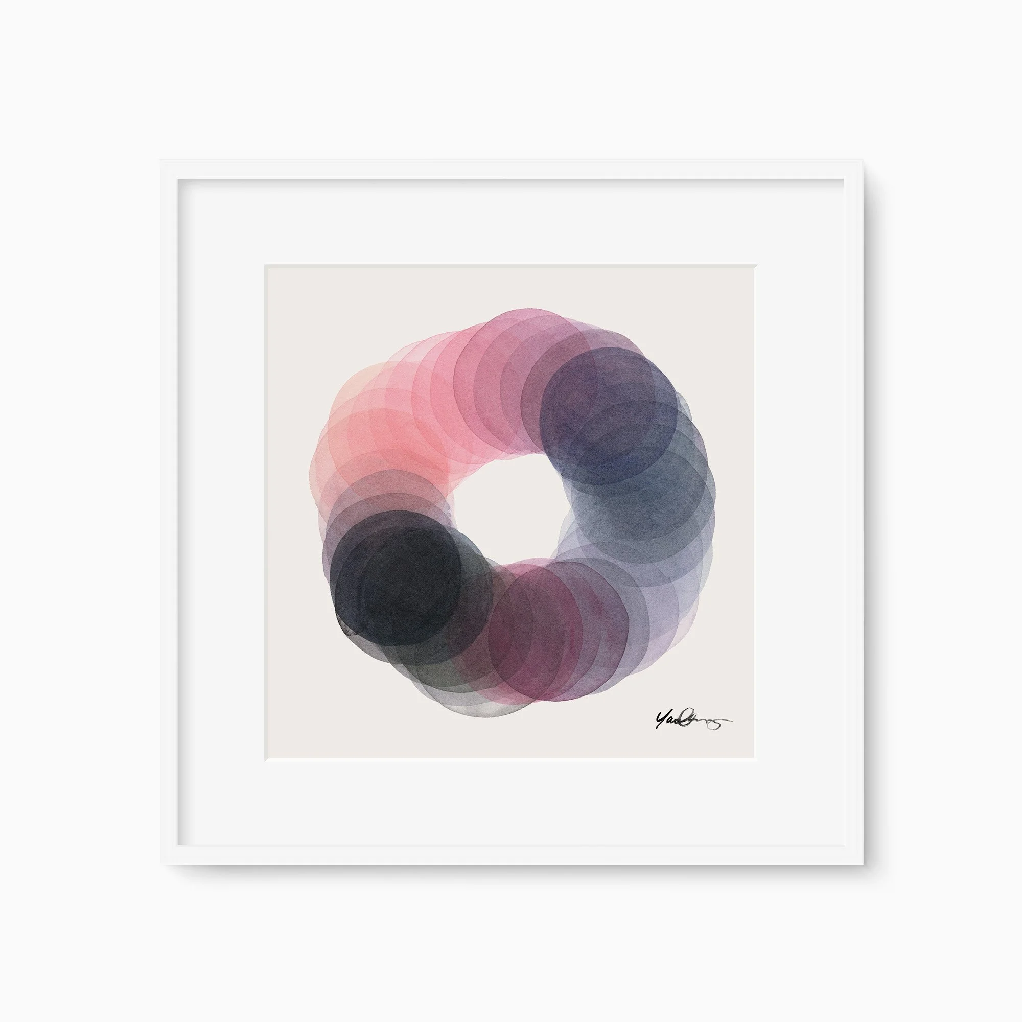 Rotation in Plum Art Print