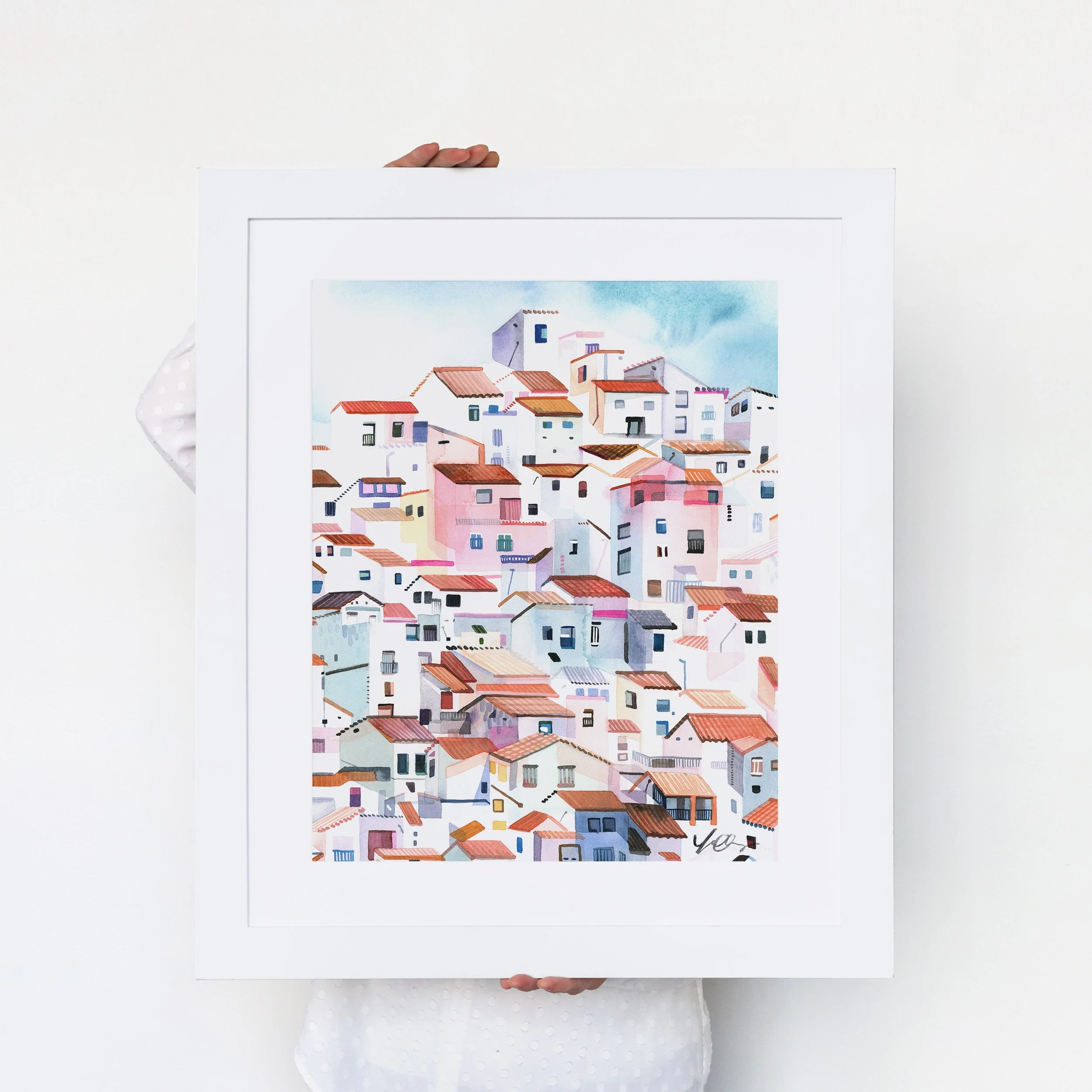 yao-cheng-casares-spain-imperfect-hillside-homes-watercolor-print-yao-frame.jpg