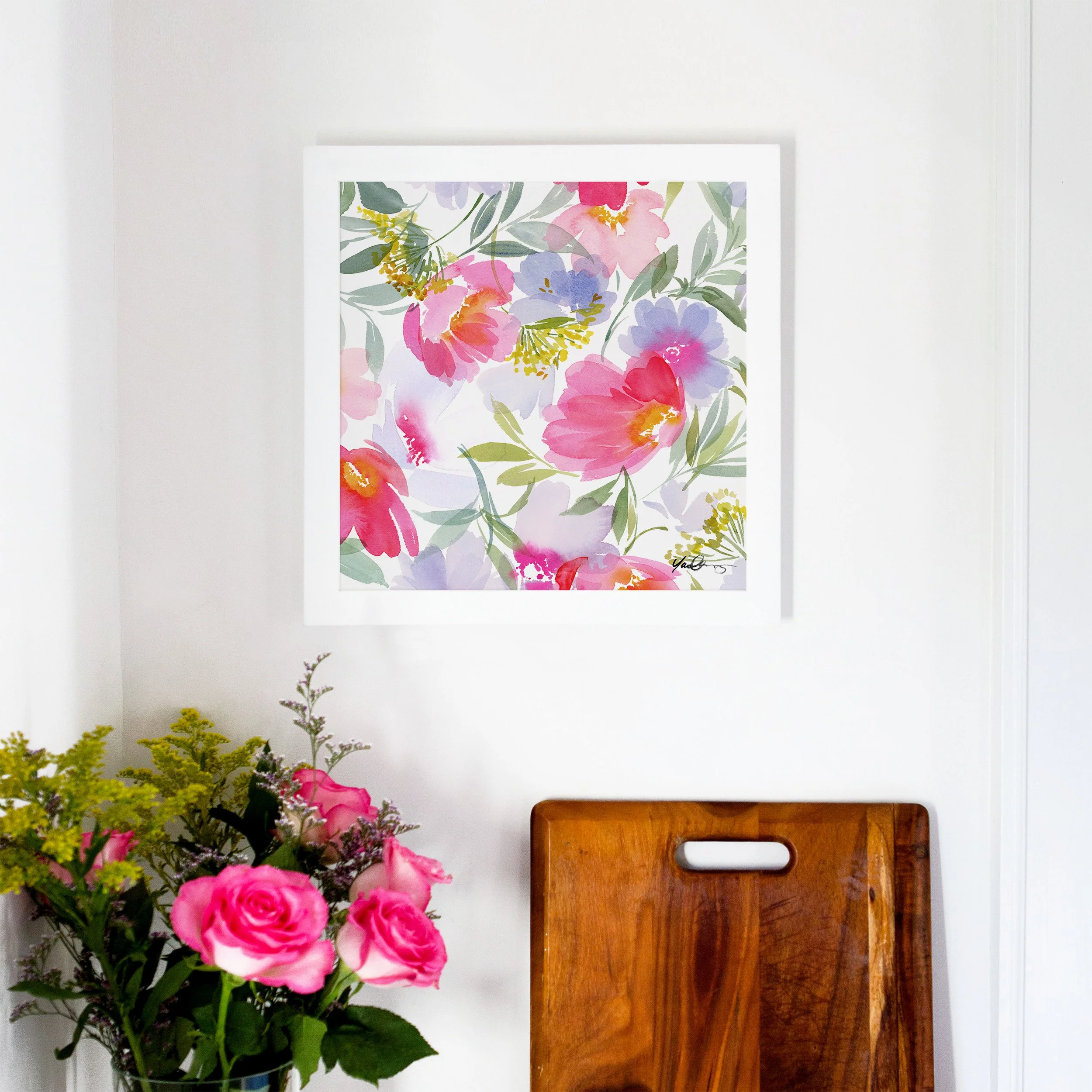 yao-cheng-peony-dance-botanical-flower-watercolor-print-kitchen-wall-decor-framed.jpg