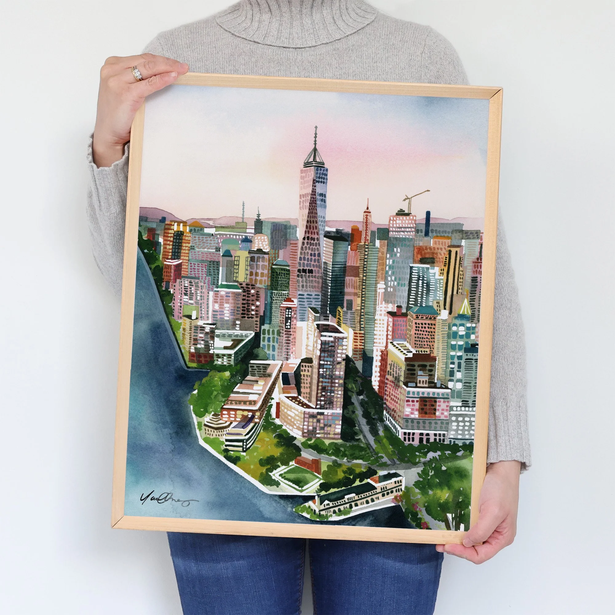 yao-cheng-nyc-freehand-architecture-vibrant-cityscape-watercolor-print-yao-frame-2.jpg