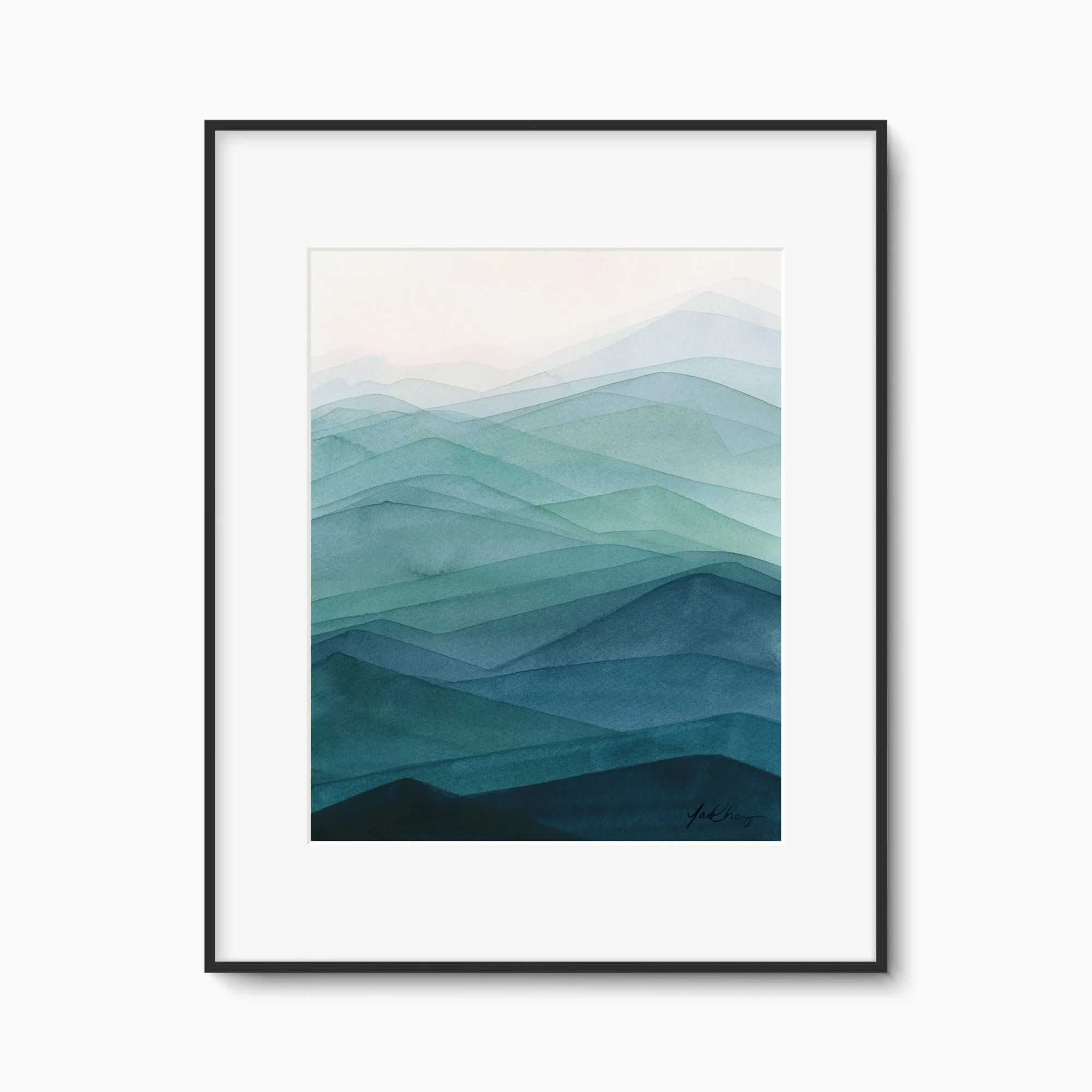 yao-cheng-mist-range-panoramic-mountain-watercolor-print-black-framed.jpg