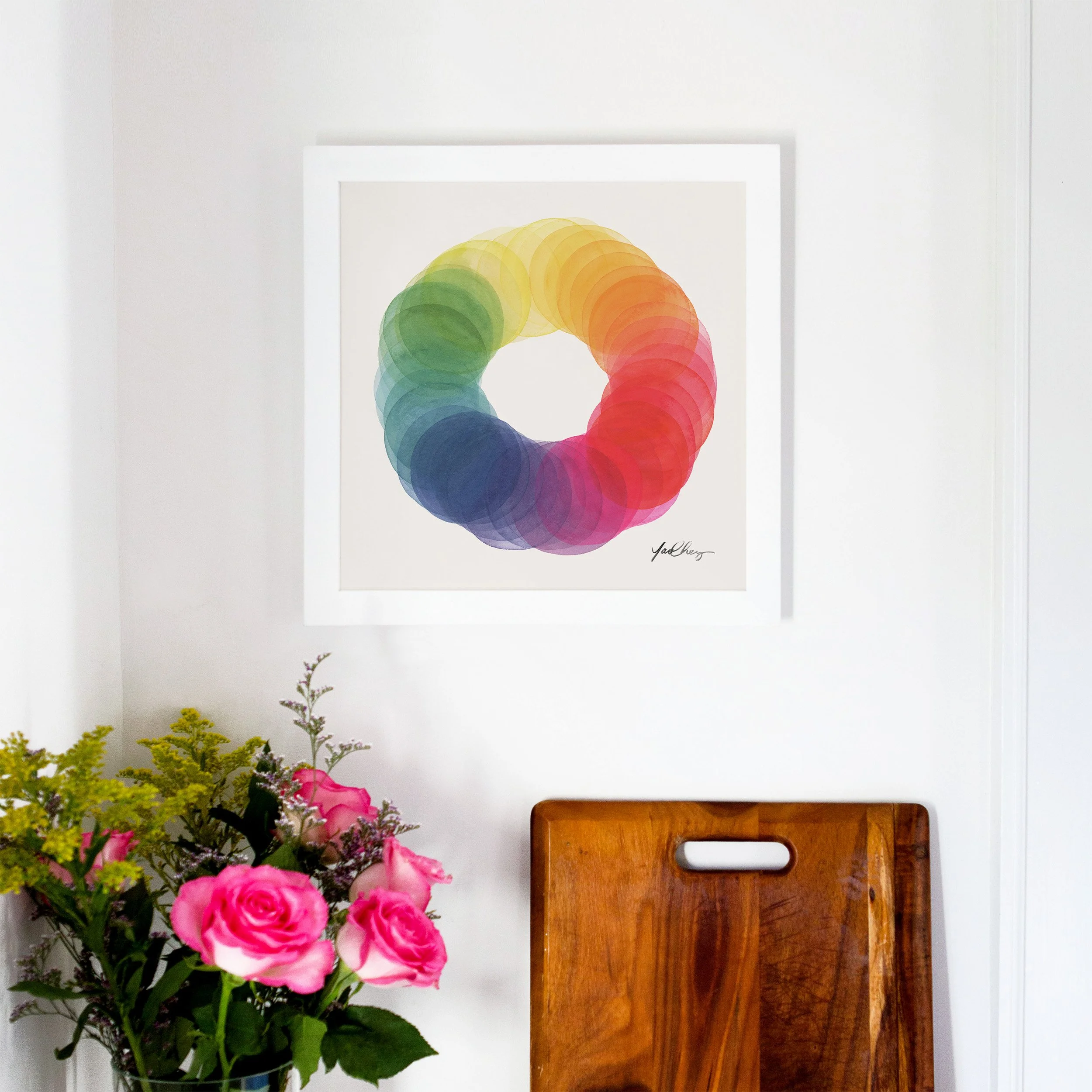 yao-cheng-rotation-in-rainbow-abstract-circle-watercolor-print-kitchen-framed.jpg