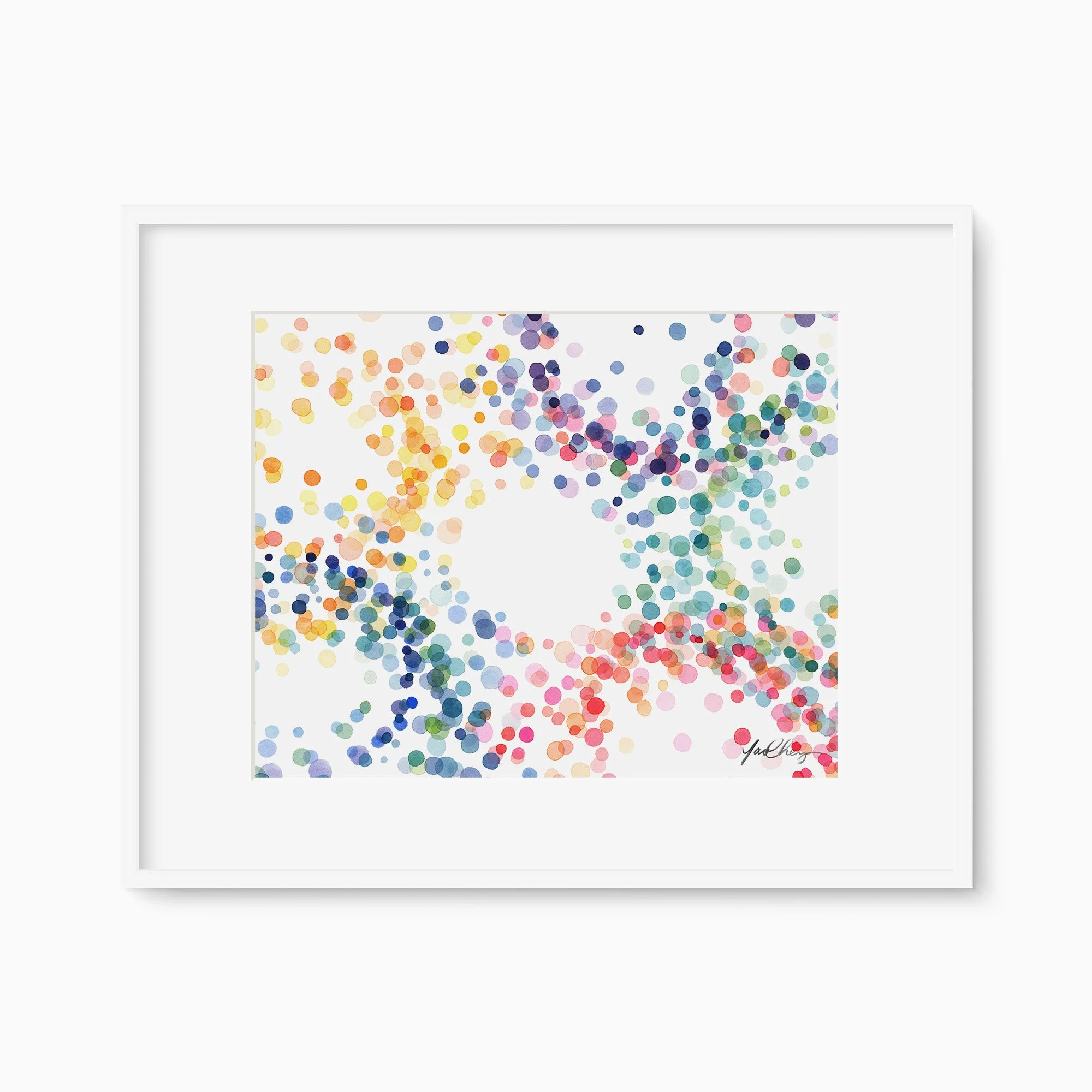 Rainbow Swirl No. 2 Art Print