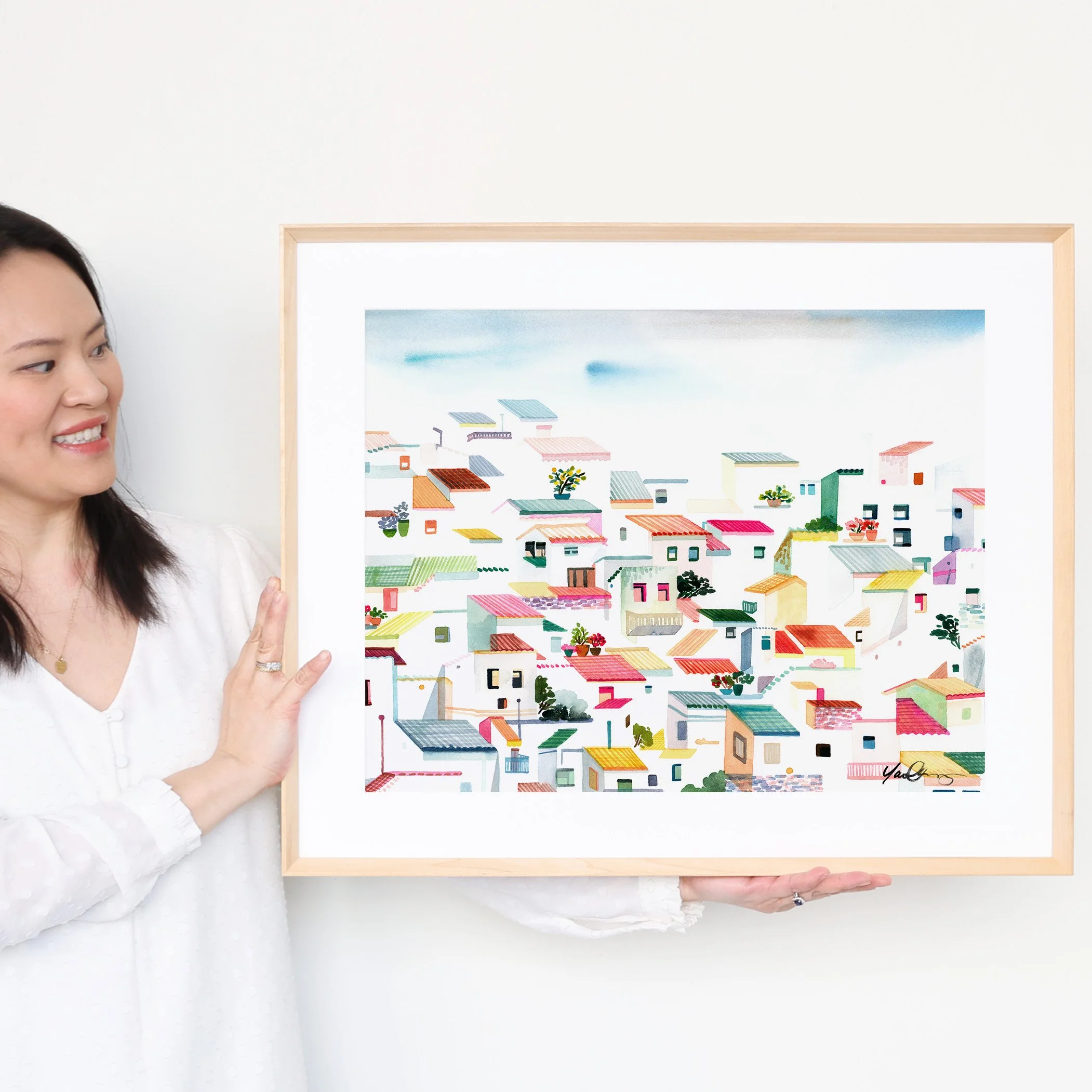 yao-cheng-casares-spain-vibrant-hillside-town-watercolor-print-yao-frame-2.jpg