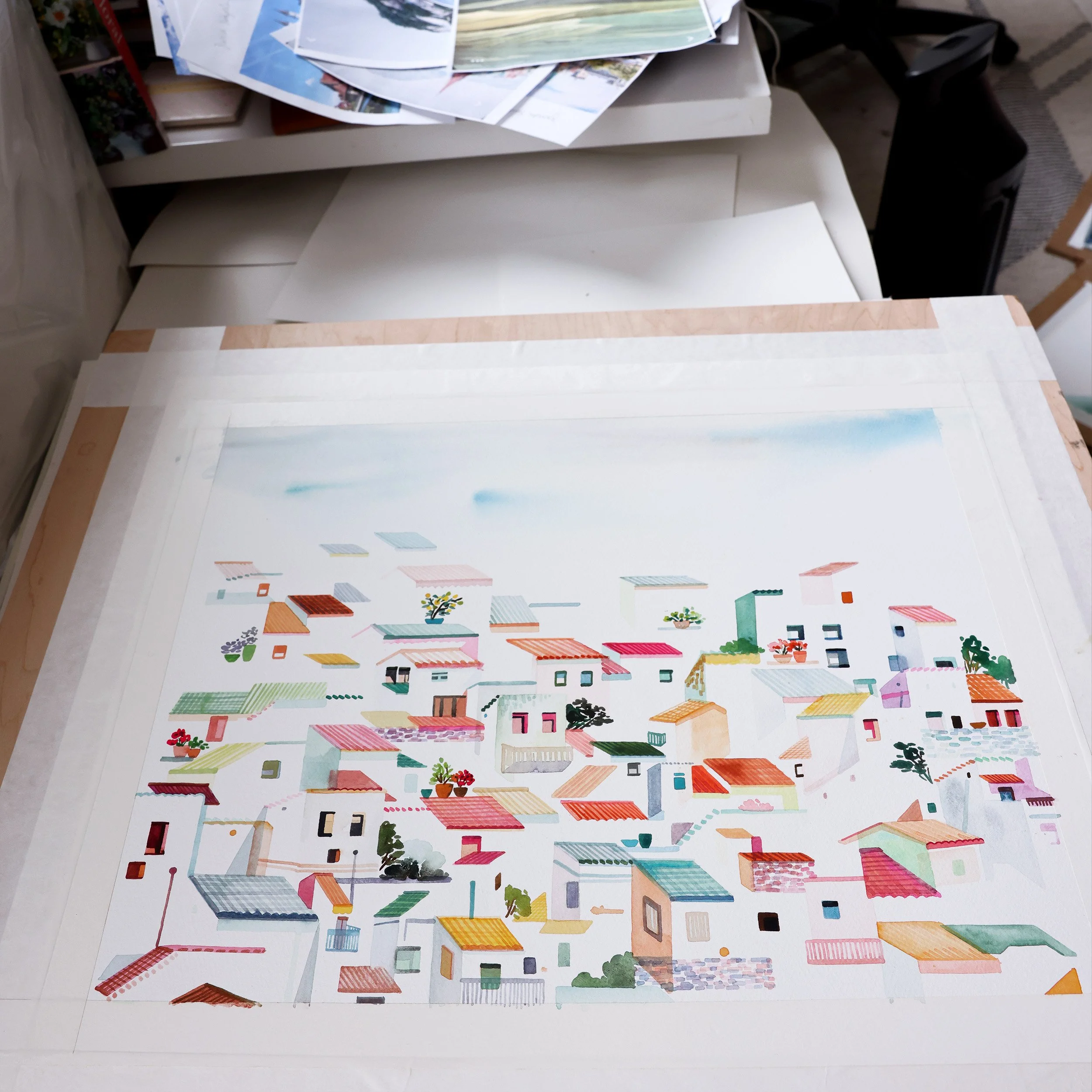 yao-cheng-casares-spain-no-3-mediterranean-architecture-watercolor-art-print-painting-studio-2.jpg