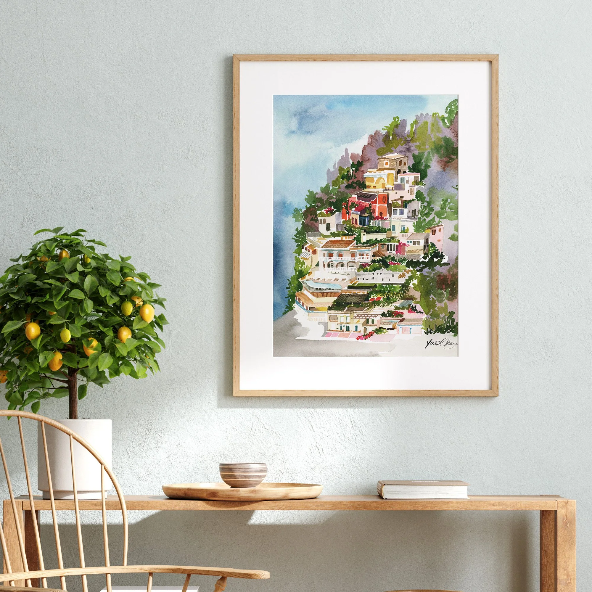 yao-cheng-positano-italy-mediterranean-architecture-painting-print-italian-frame-wall-decor.jpg