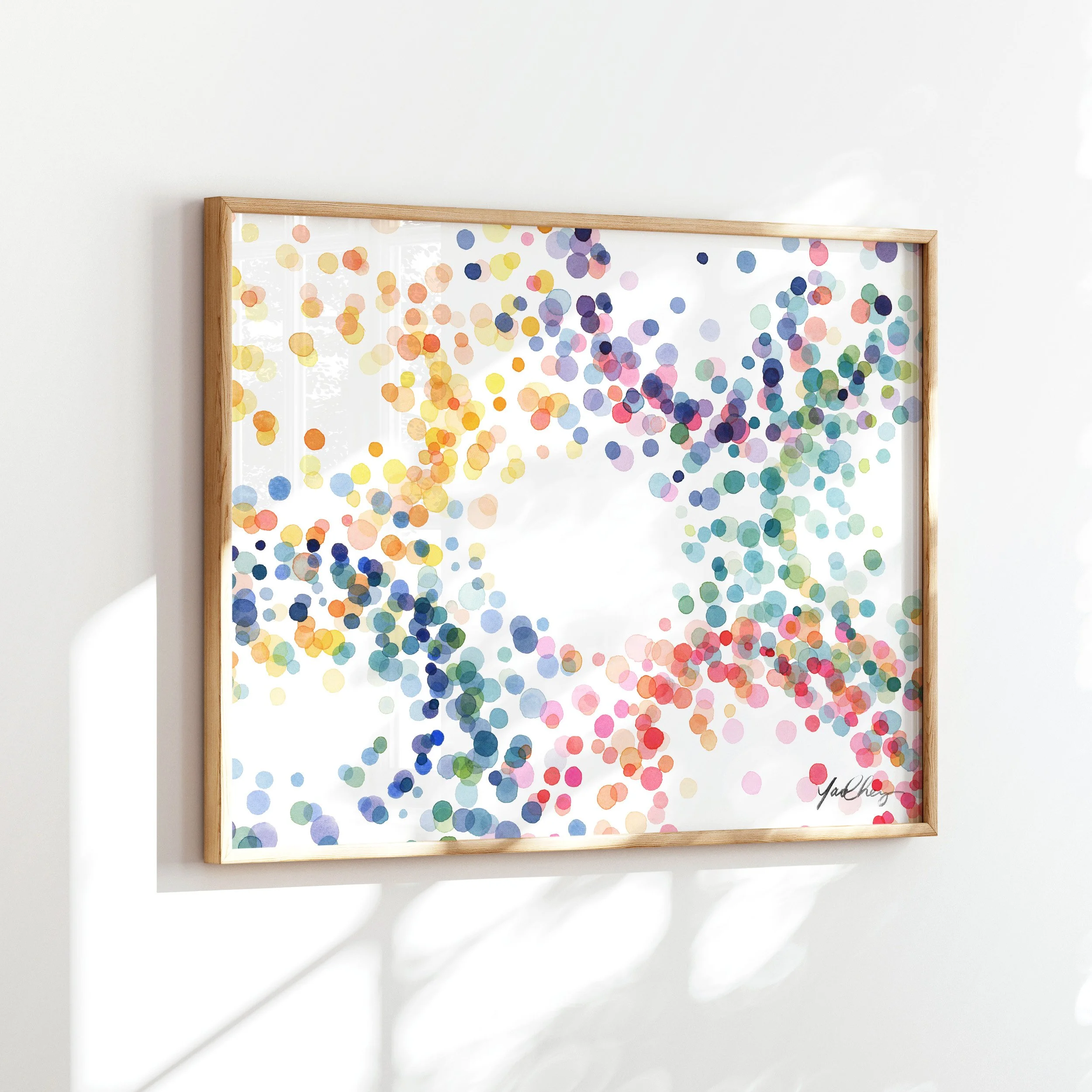 yao-cheng-rainbow-swirl-no-2-fluid-overlapping-circles-watercolor-print-large-wall-decor-framed-side.jpg