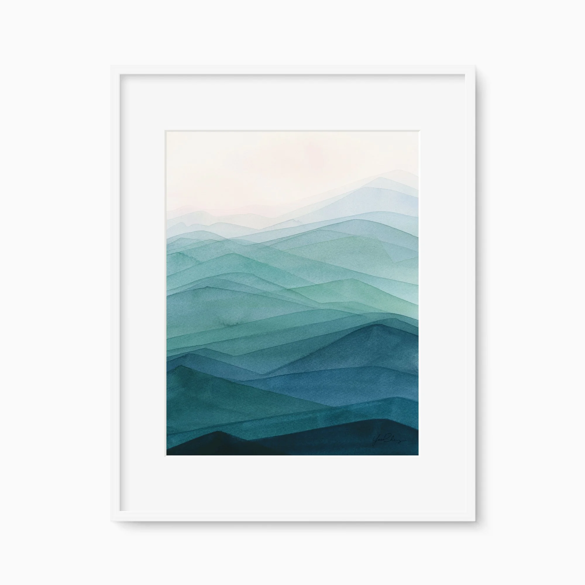 Mist Range Art Print