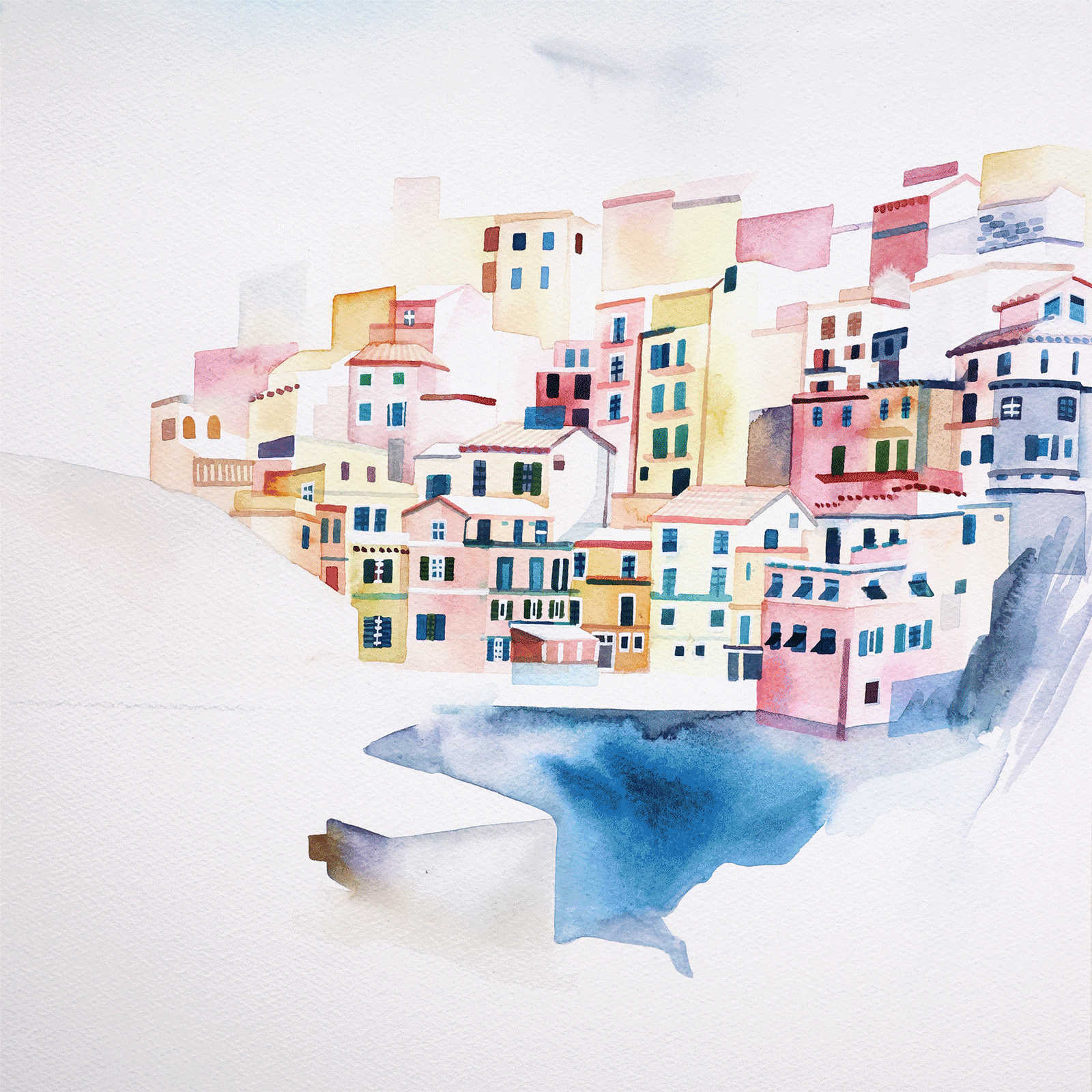 yao-cheng-manarola-italian-riviera-cliffside-town-watercolor-print-process-studio.gif