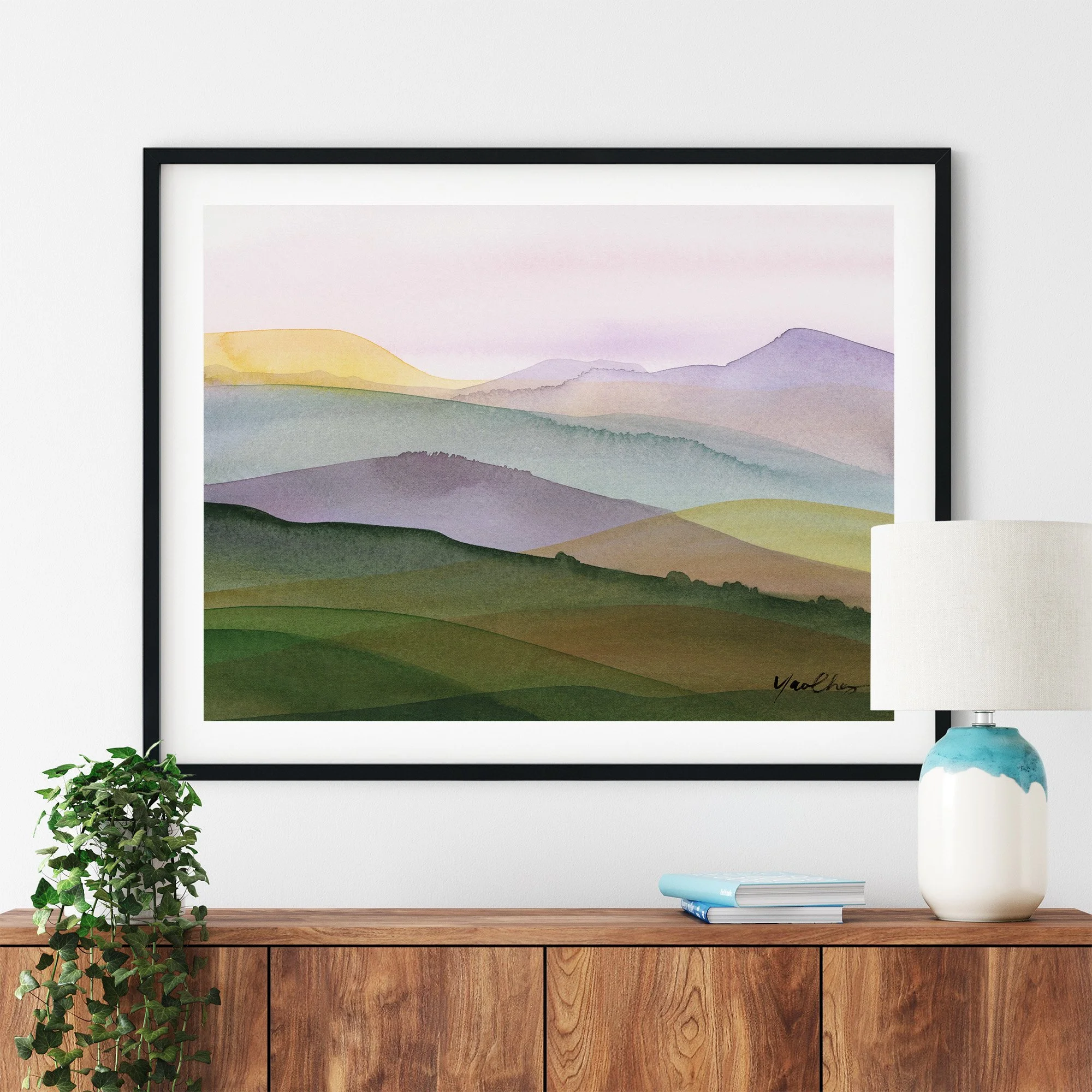 yao-cheng-tuscan-sunset-watercolor-print-large-living-room-decor-framed.jpg