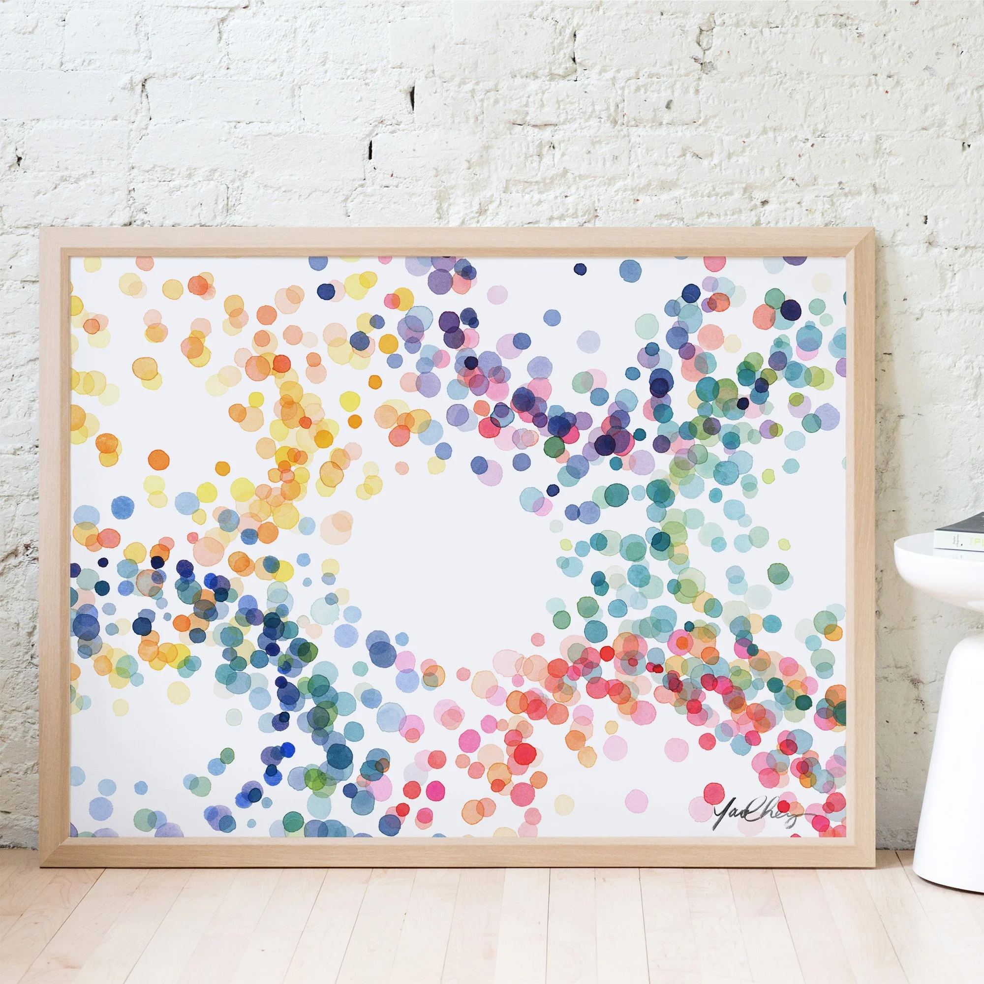 yao-cheng-rainbow-swirl-no-2-fluid-overlapping-circles-watercolor-print-living-room-floor-framed.jpg