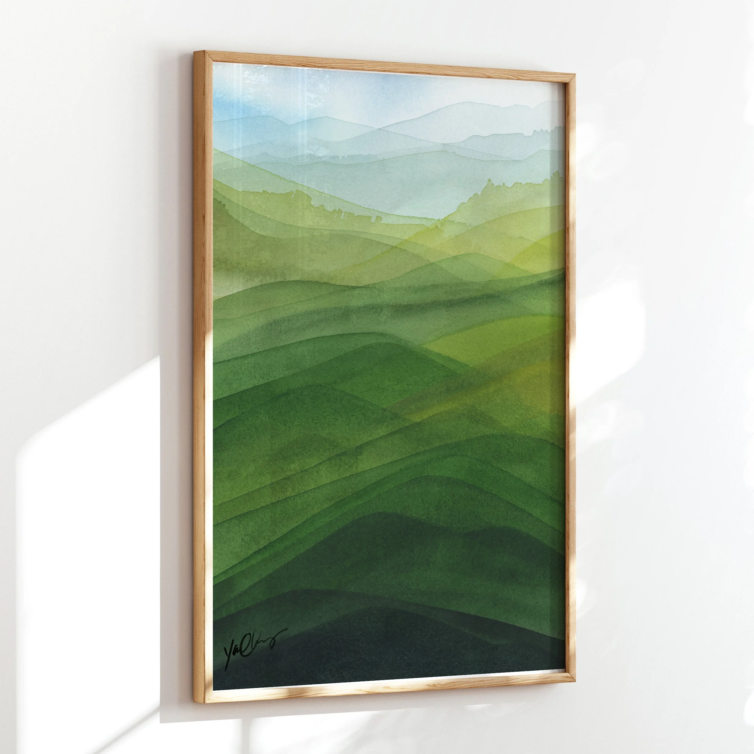 yao-cheng-rolling-hills-4-watercolor-print-large-framed-living-room-decor-side.jpg