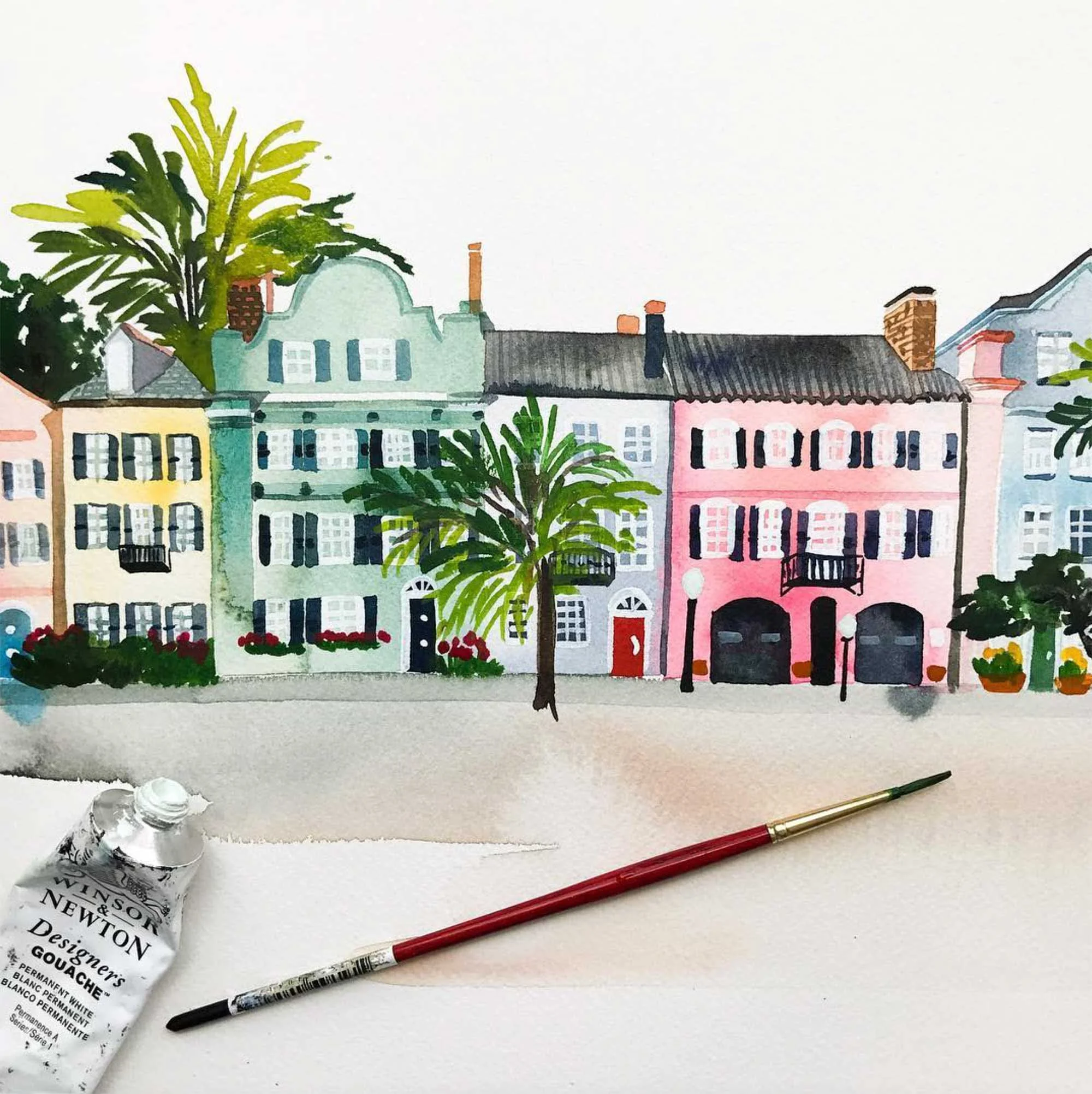 yao-cheng-charleston-historic-cityscape-freehand-watercolor-print-painting-process-studio.jpg