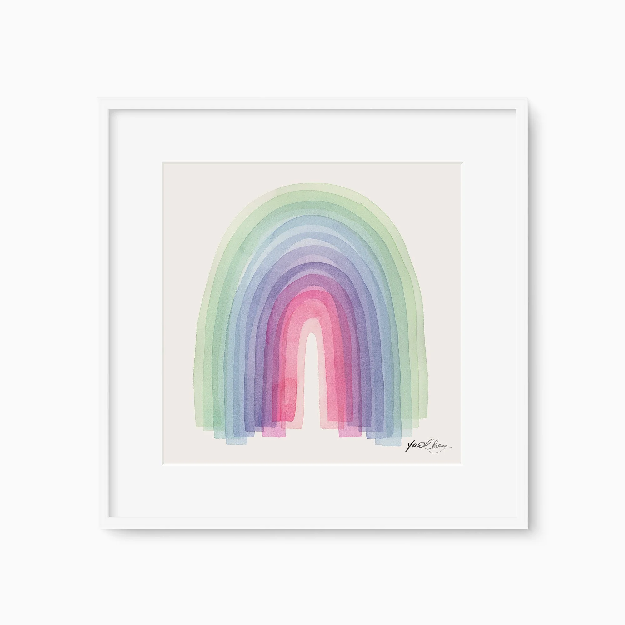 Rainbow in Violet Art Print