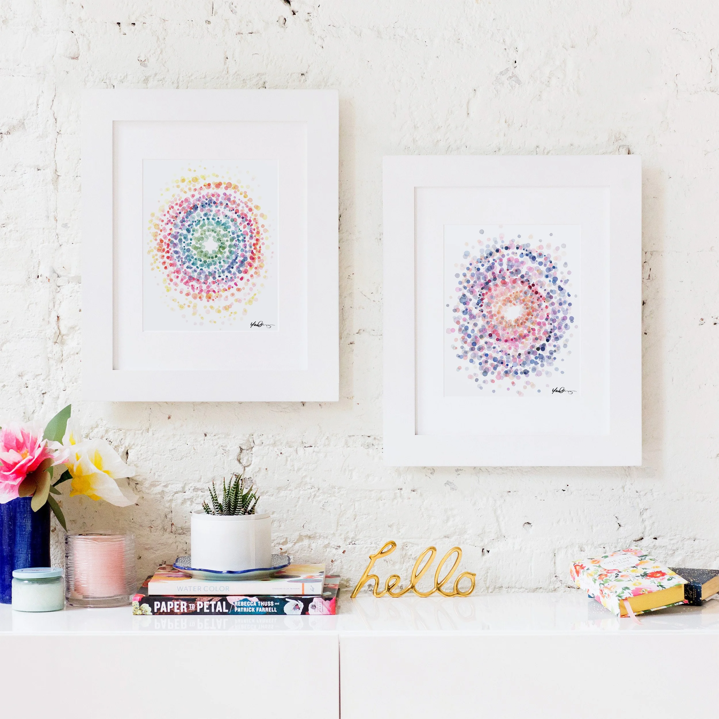 yao-cheng-swirl-in-fuchsia-radial-circle-watercolor-print-pair-framed.jpg