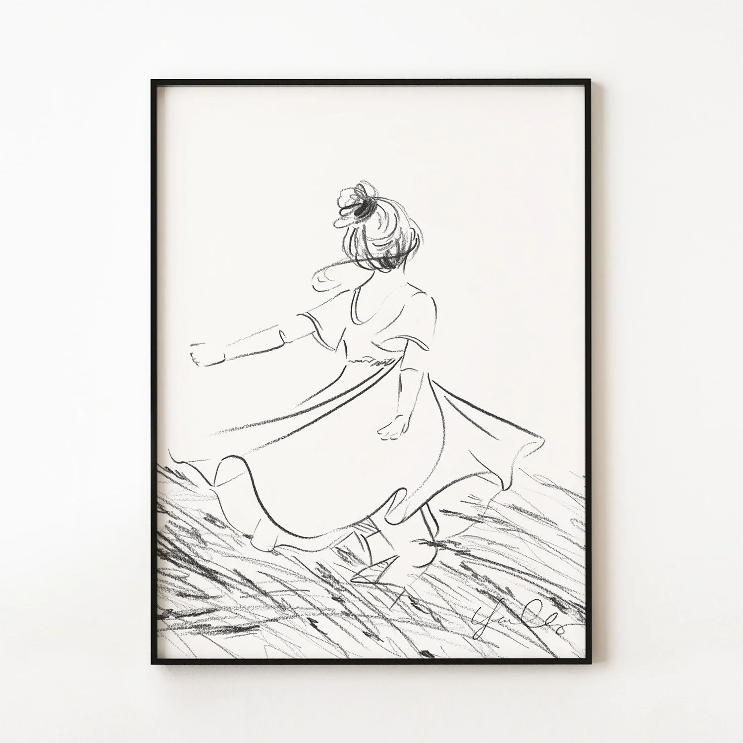 yao-cheng-swirling-girl-human-form-movement-sketch-print-black-frame.jpg