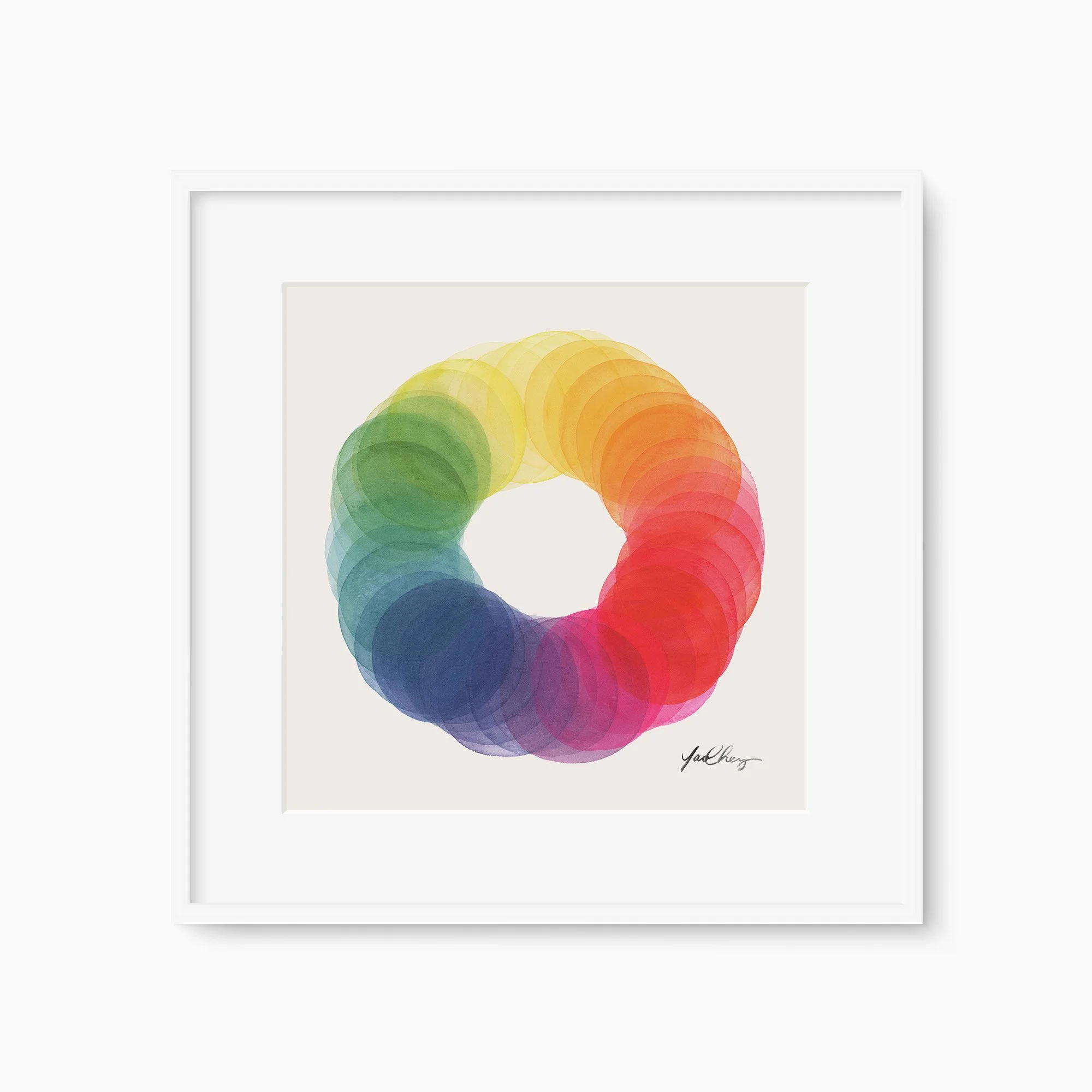 Rotation in Rainbow Art Print