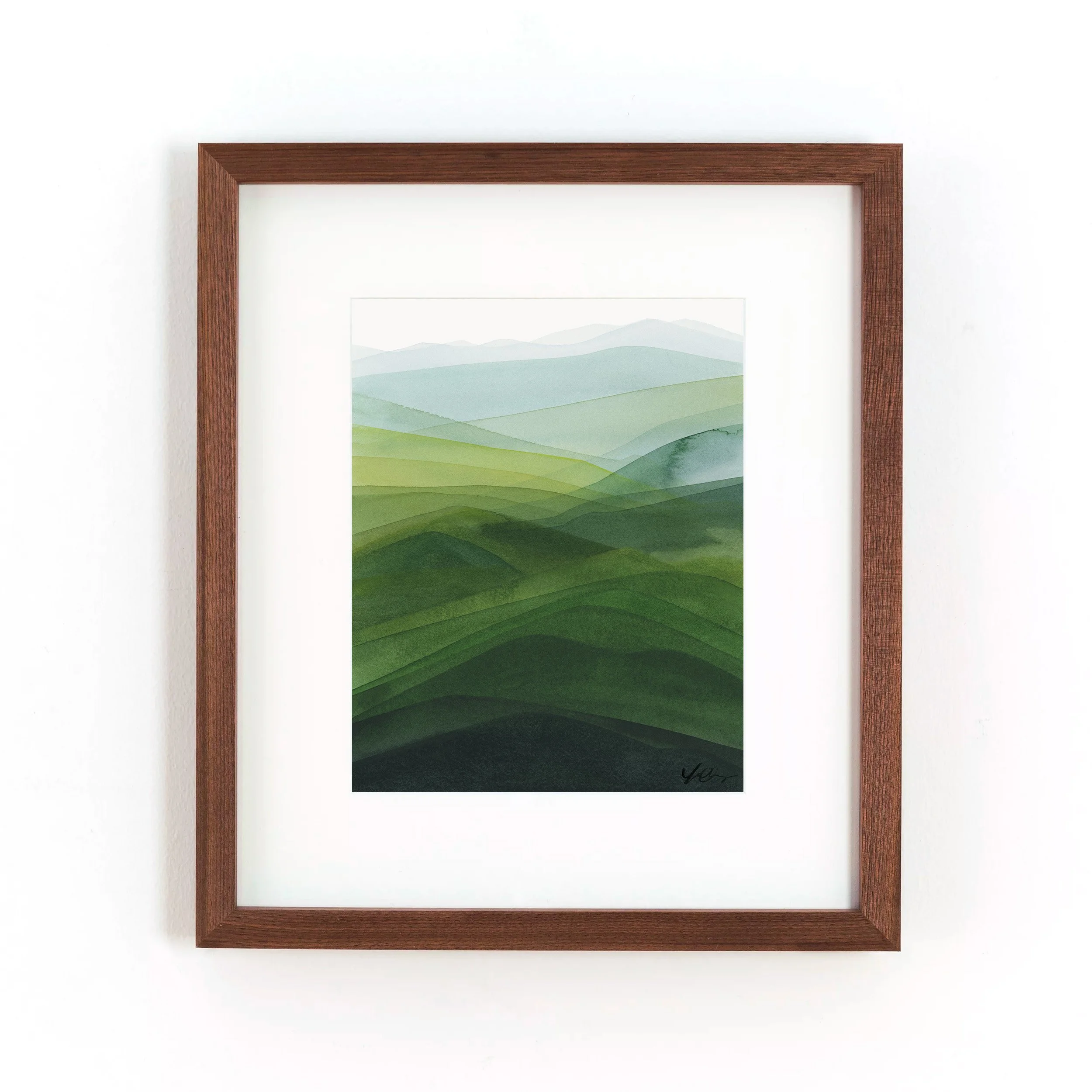 yao-cheng-rolling-hills-2-panoramic-green-landscape-watercolor-print-dark-wood-framed.jpg