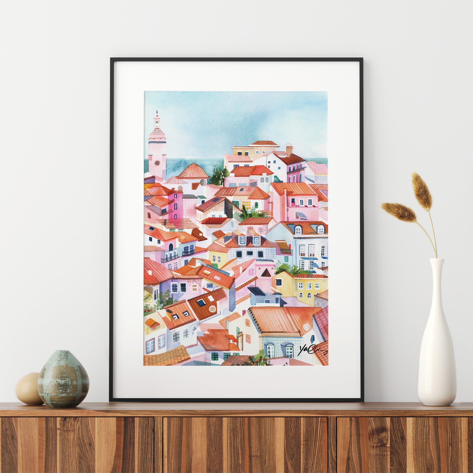 yao-cheng-lisbon-portugal-architecture-pattern-painting-print-living-room-decor-frame.jpg