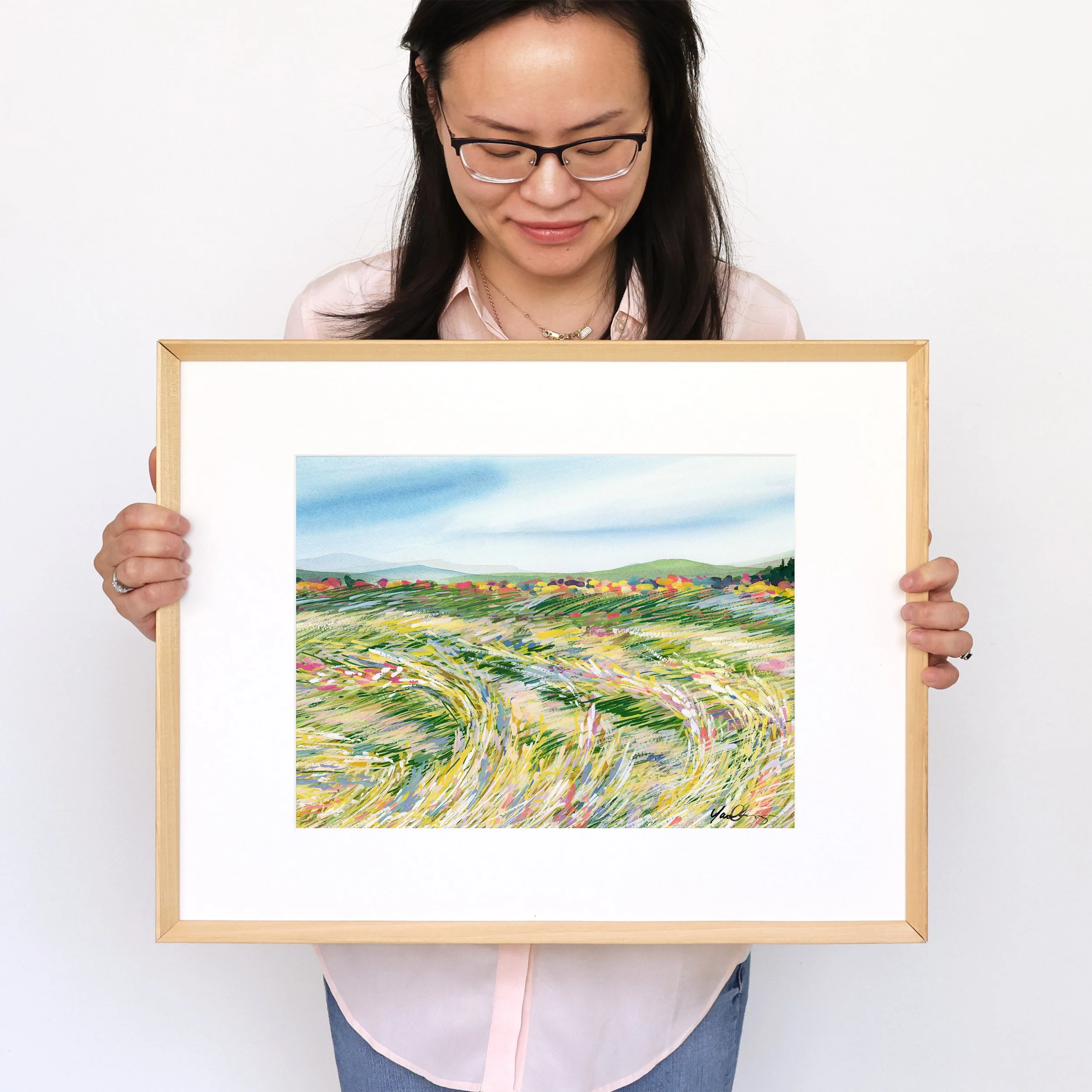 yao-cheng-swaying-grass-2-landscape-watercolor-print-yao-frame.jpg