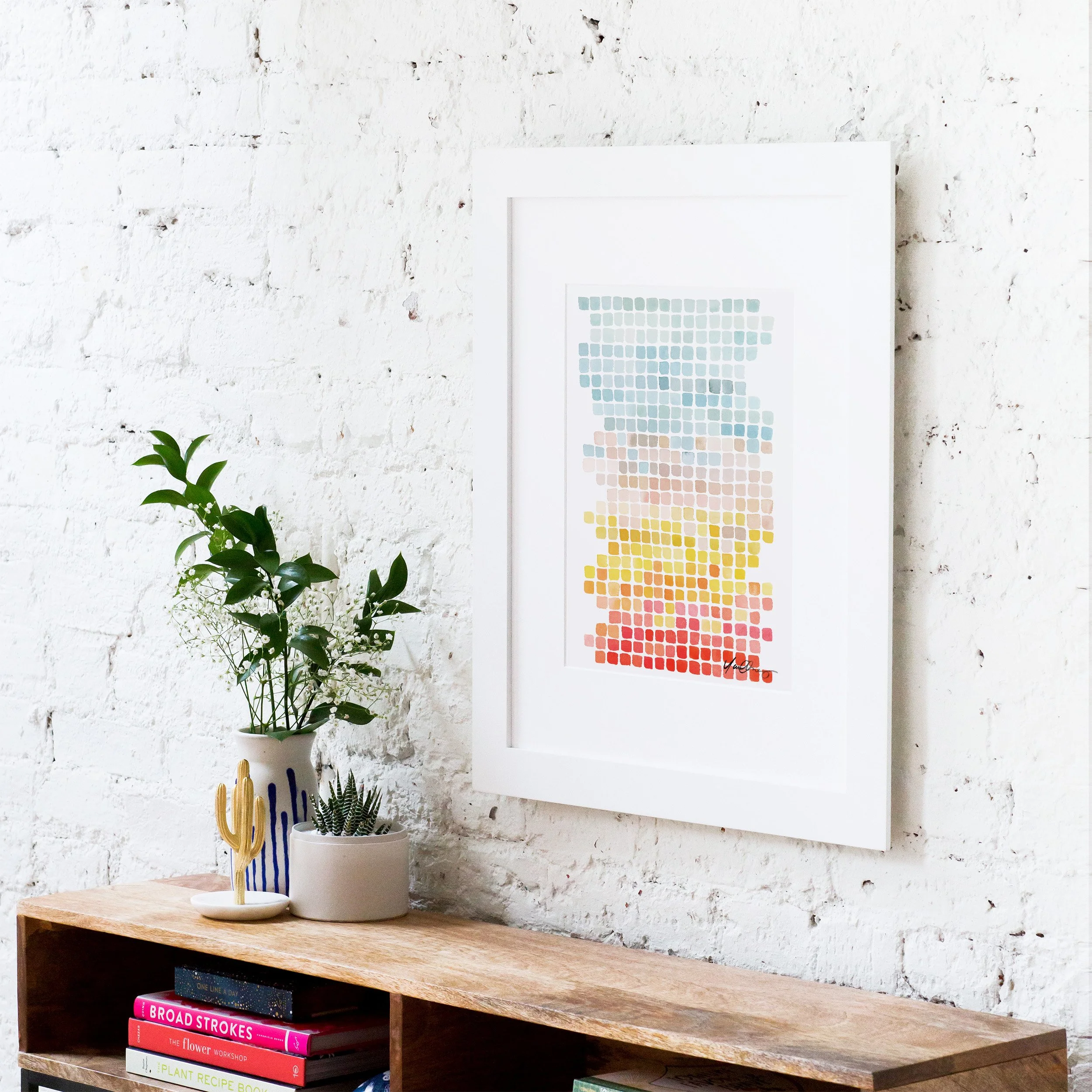 yao-cheng-color-shift-in-teal-abstract-square-watercolor-print-living-room-framed-side.jpg
