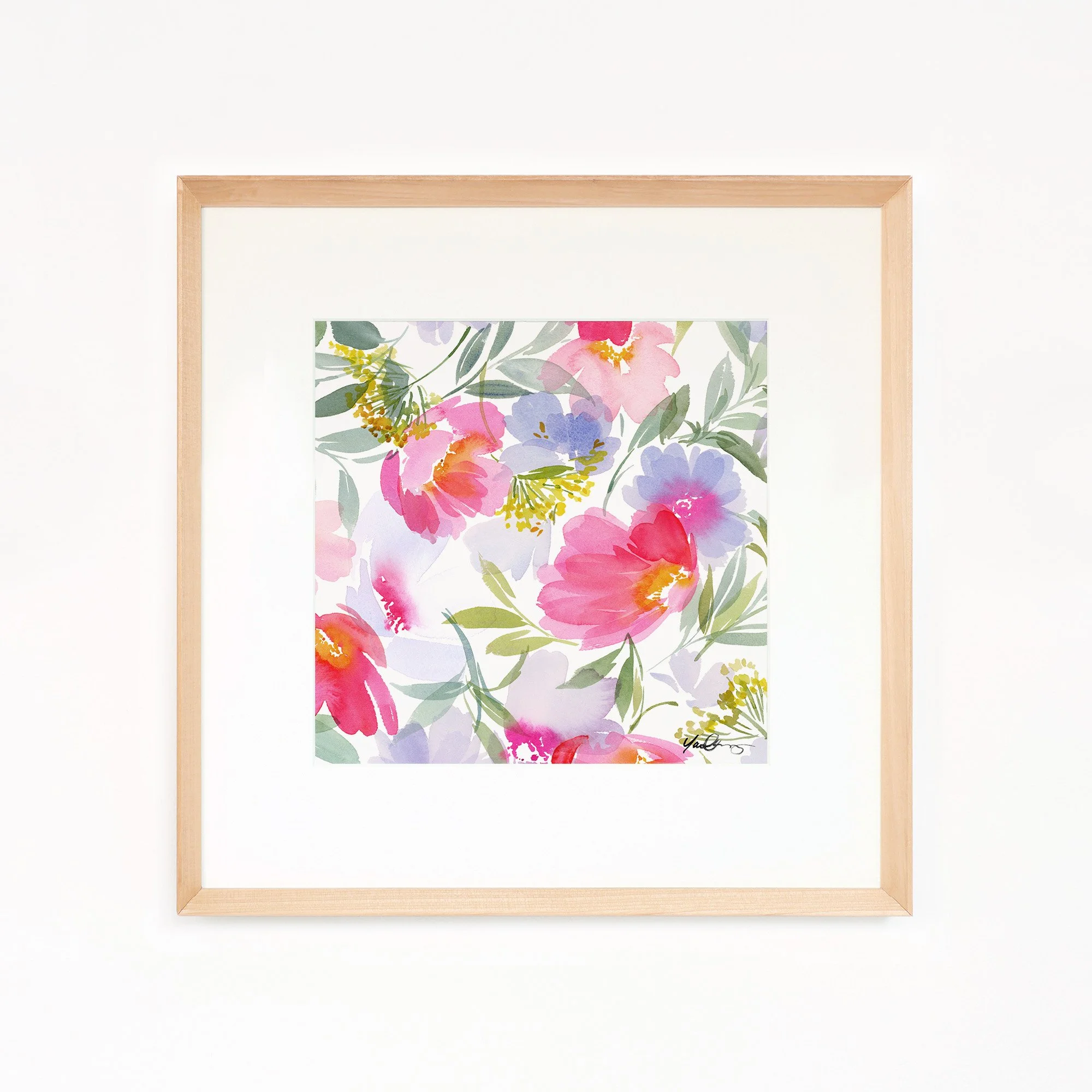 yao-cheng-peony-dance-botanical-flower-watercolor-print-light-wood-framed.jpg