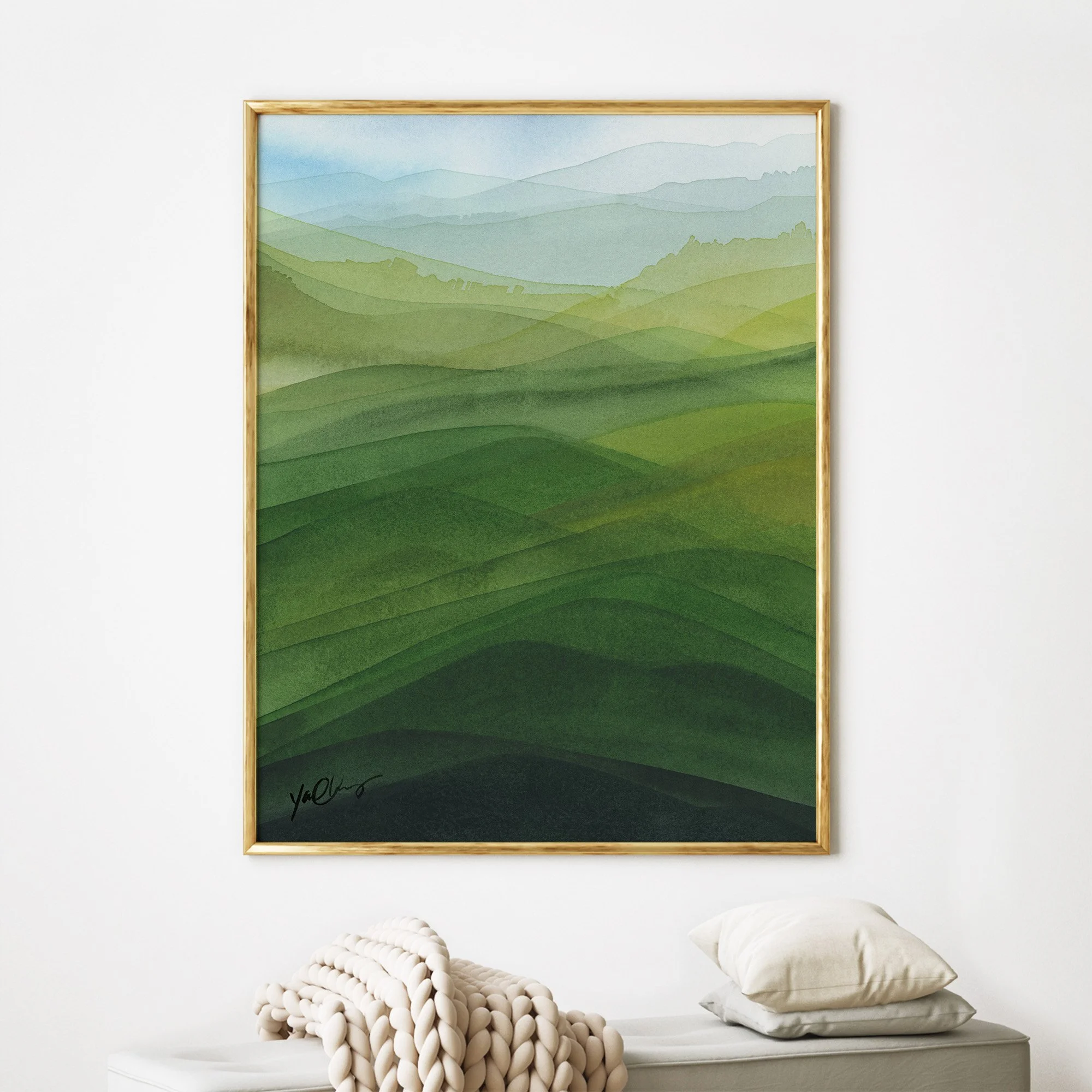 yao-cheng-rolling-hills-4-green-pasture-landscape-watercolor-print-living-room-decor.jpg