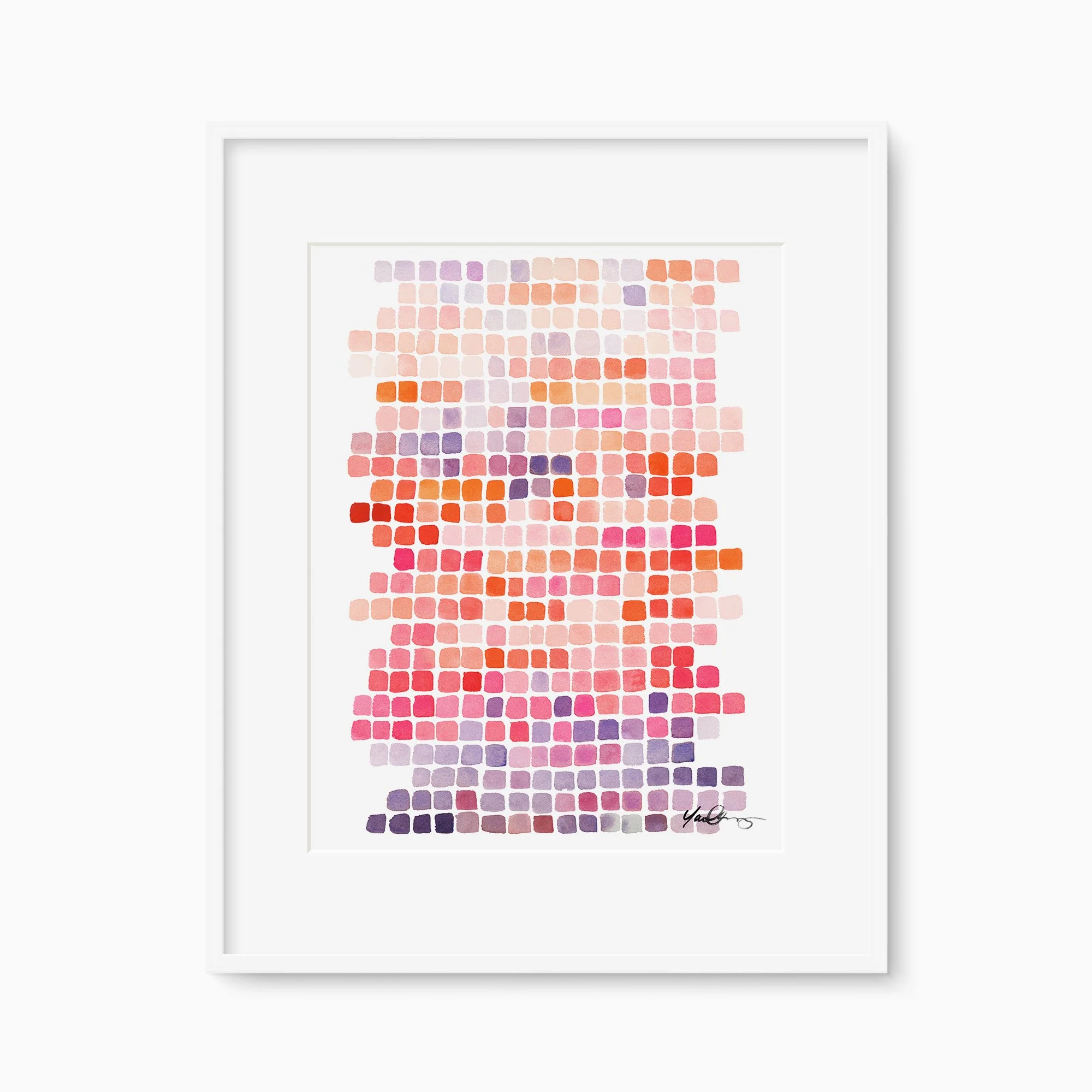 Color Shift in Magenta Art Print