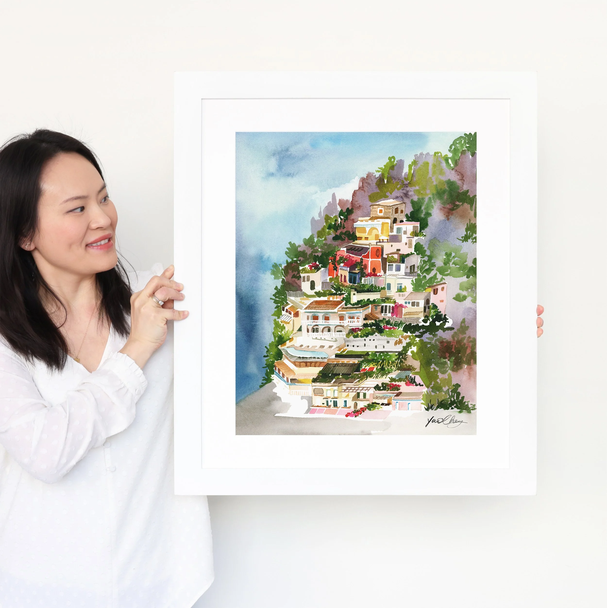 yao-cheng-positano-italy-mediterranean-architecture-painting-print-yao-frame-2.jpg