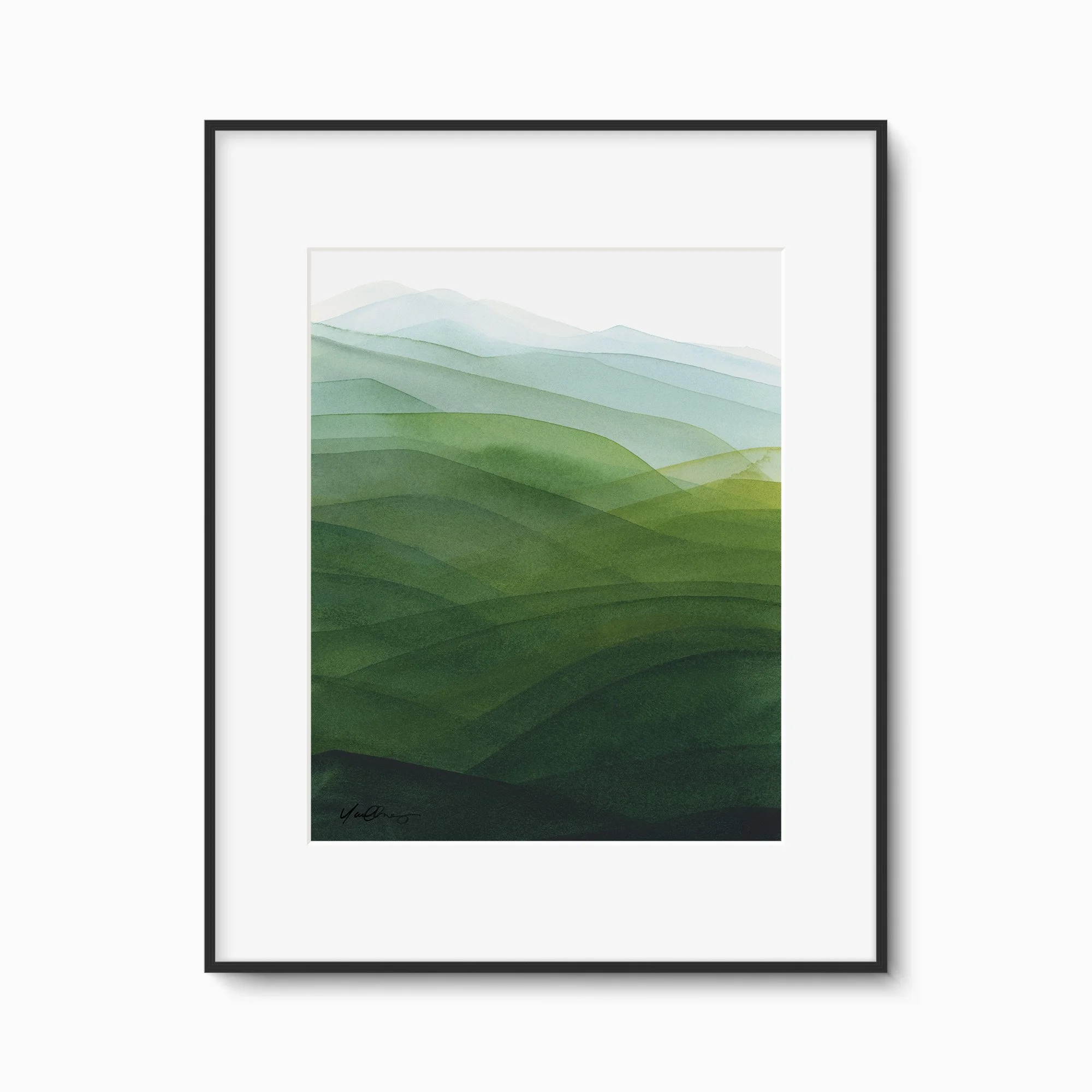 yao-cheng-rolling-hills-3-watercolor-print-2-black-framed.jpg