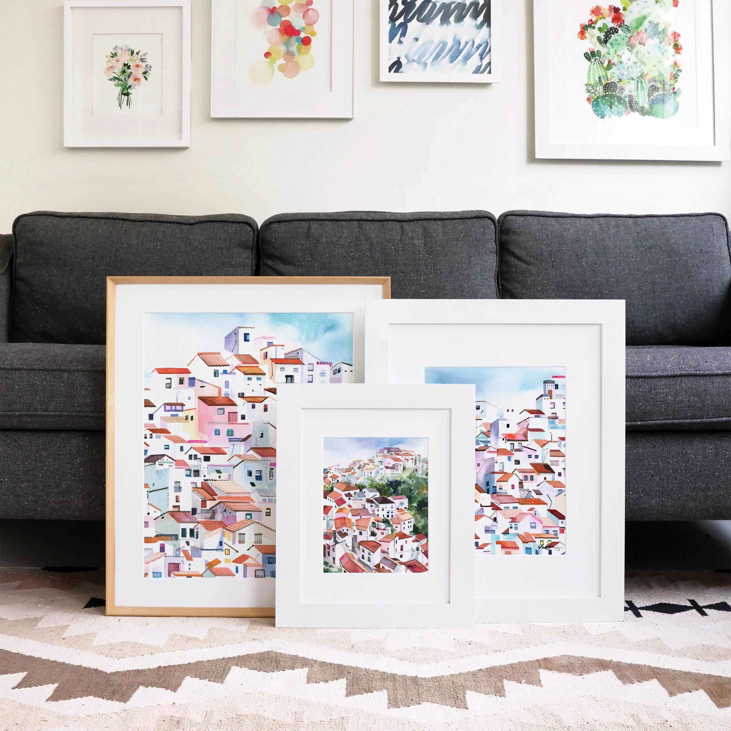 yao-cheng-andalusia-spain-freehand-village-houses-watercolor-print-mediterranean-spain-wall-decor-frame.jpg
