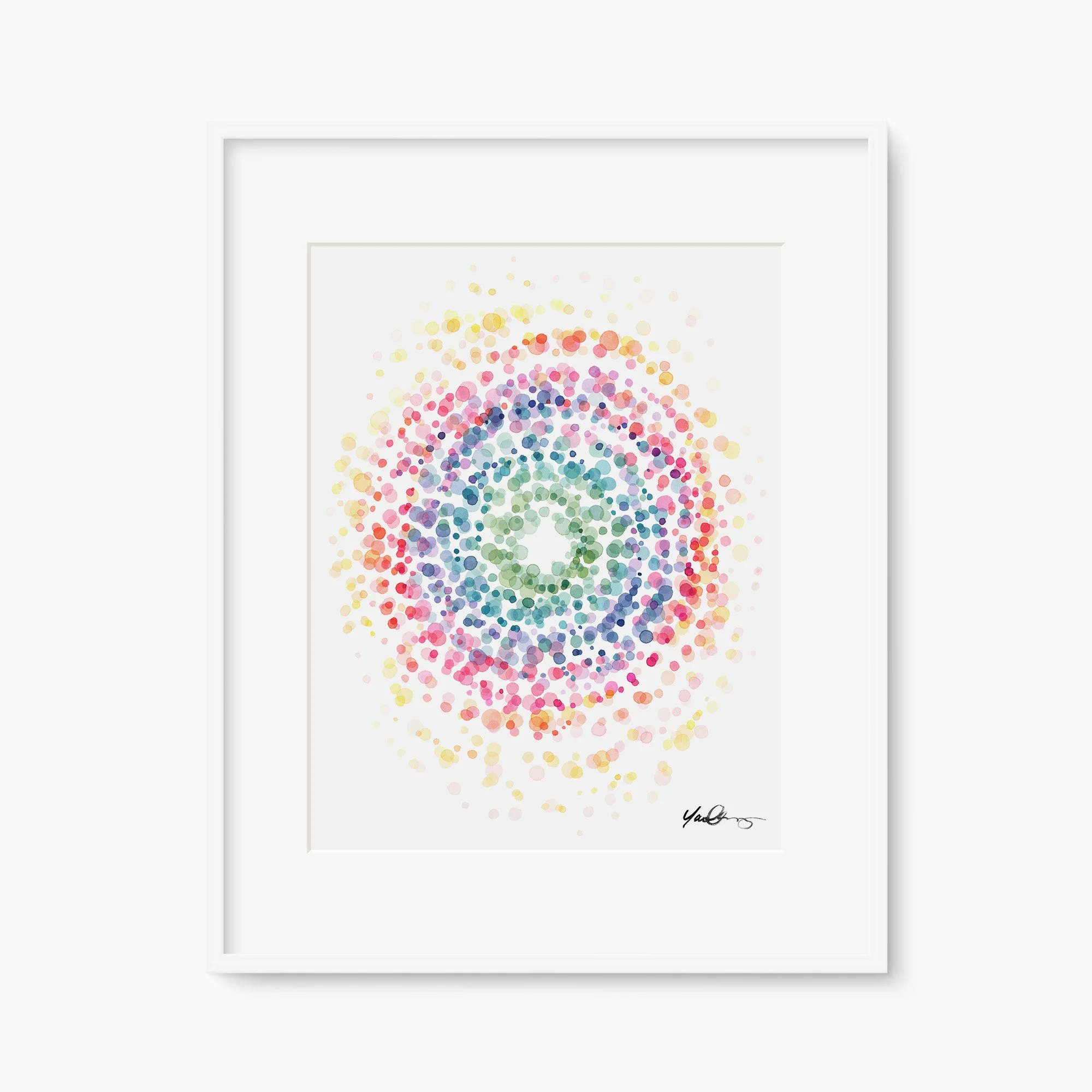 Rainbow Swirl No. 1 Art Print