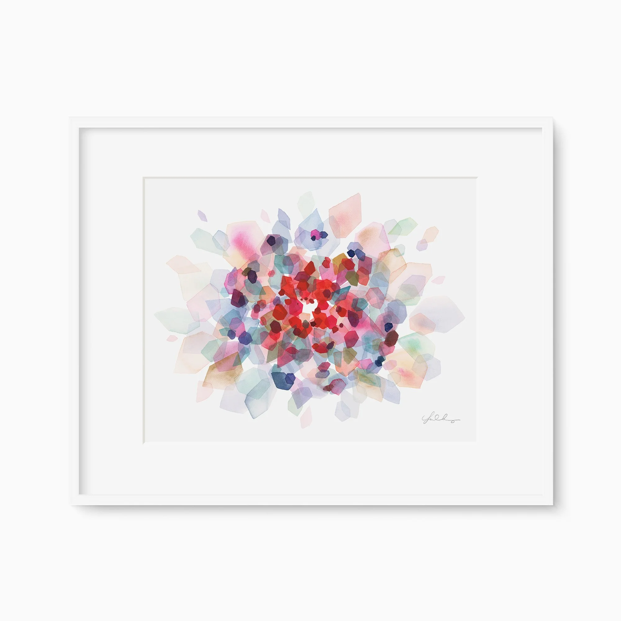 Nebula in Crimson Art Print
