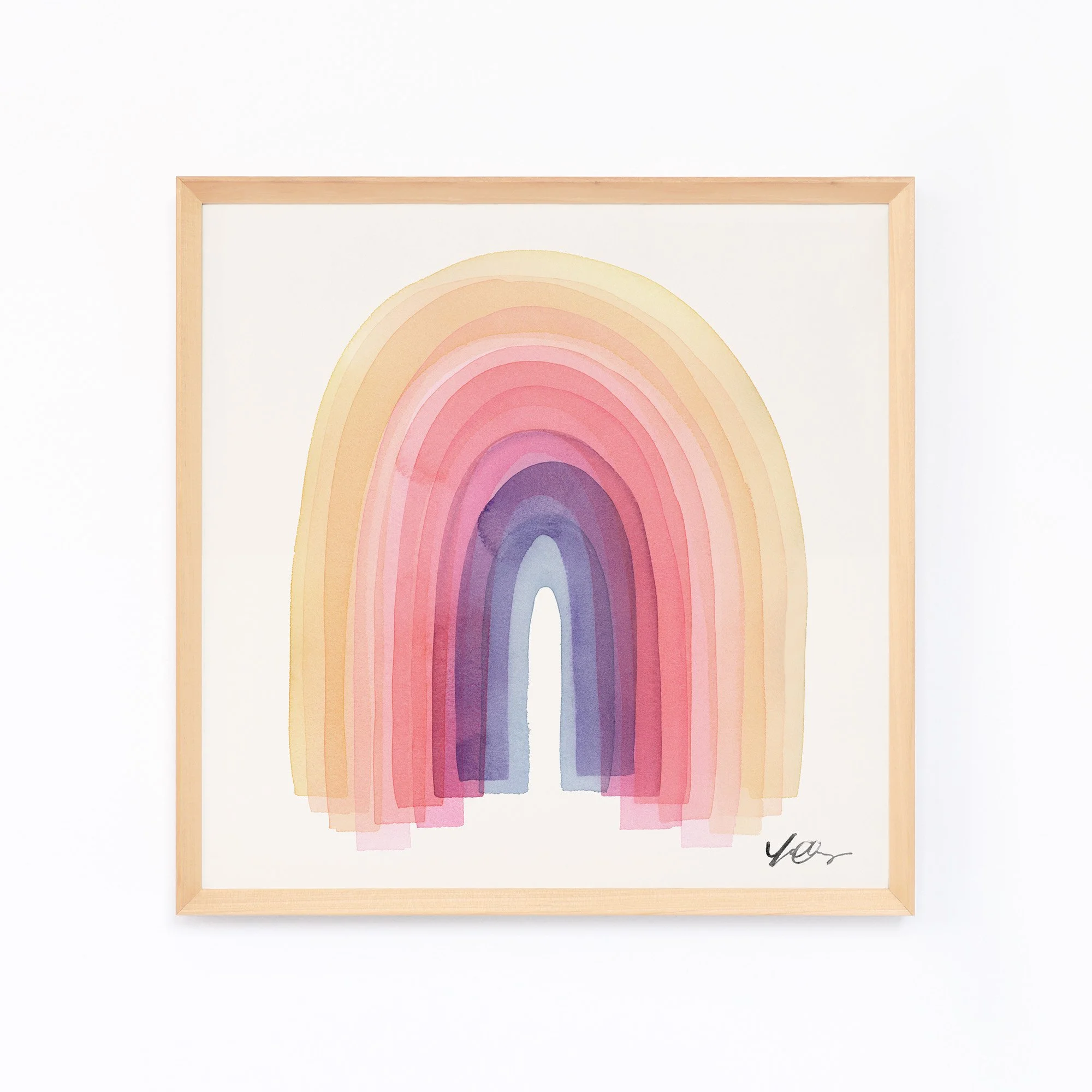 yao-cheng-rainbow-in-peach-abstract-nursery-watercolor-print-light-framed.jpg