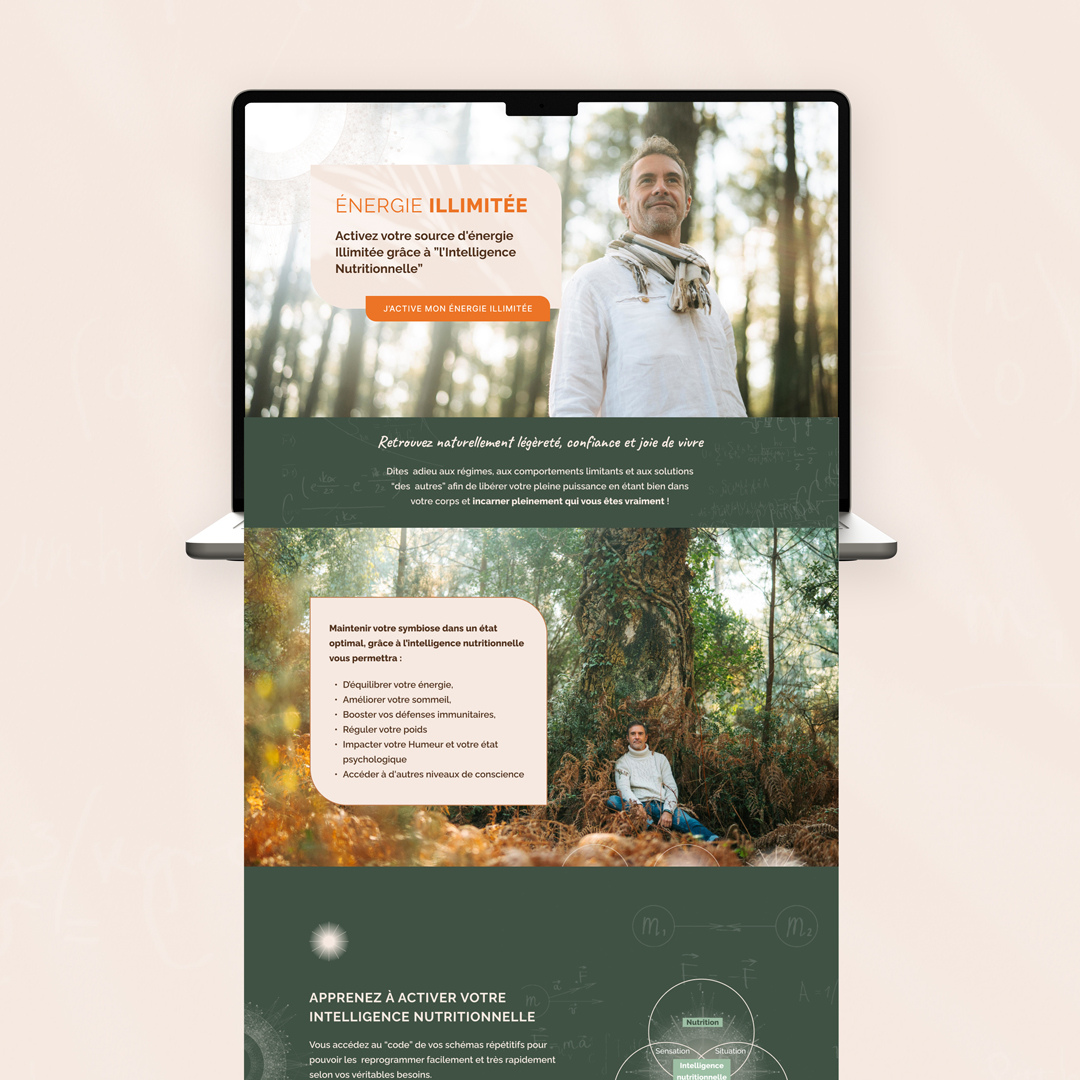 Site vitrine de Pierre Lapoujade réalisé par une webdesigner