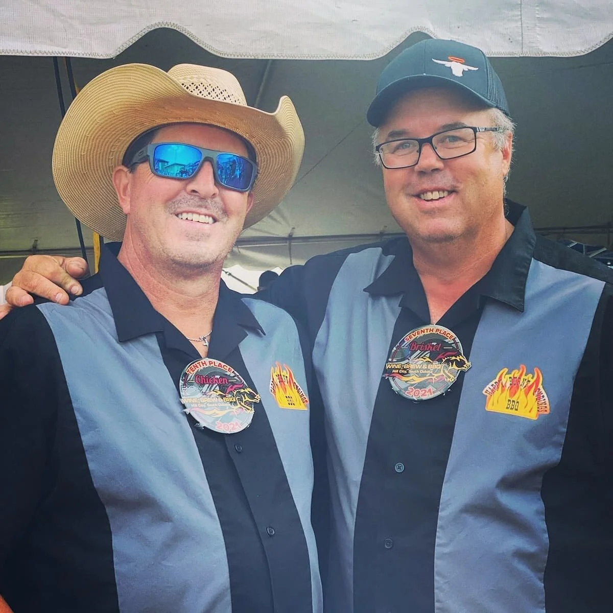 The boys made their way down to Hill City, SD for another great cook.

We were able to keep the hardware streak alive with a 7th place Brisket and 10th place Chicken! (Thank you @redbirdchicken !).

A hug thanks to  @proudsoulsbarbecue @backdraft_bbq