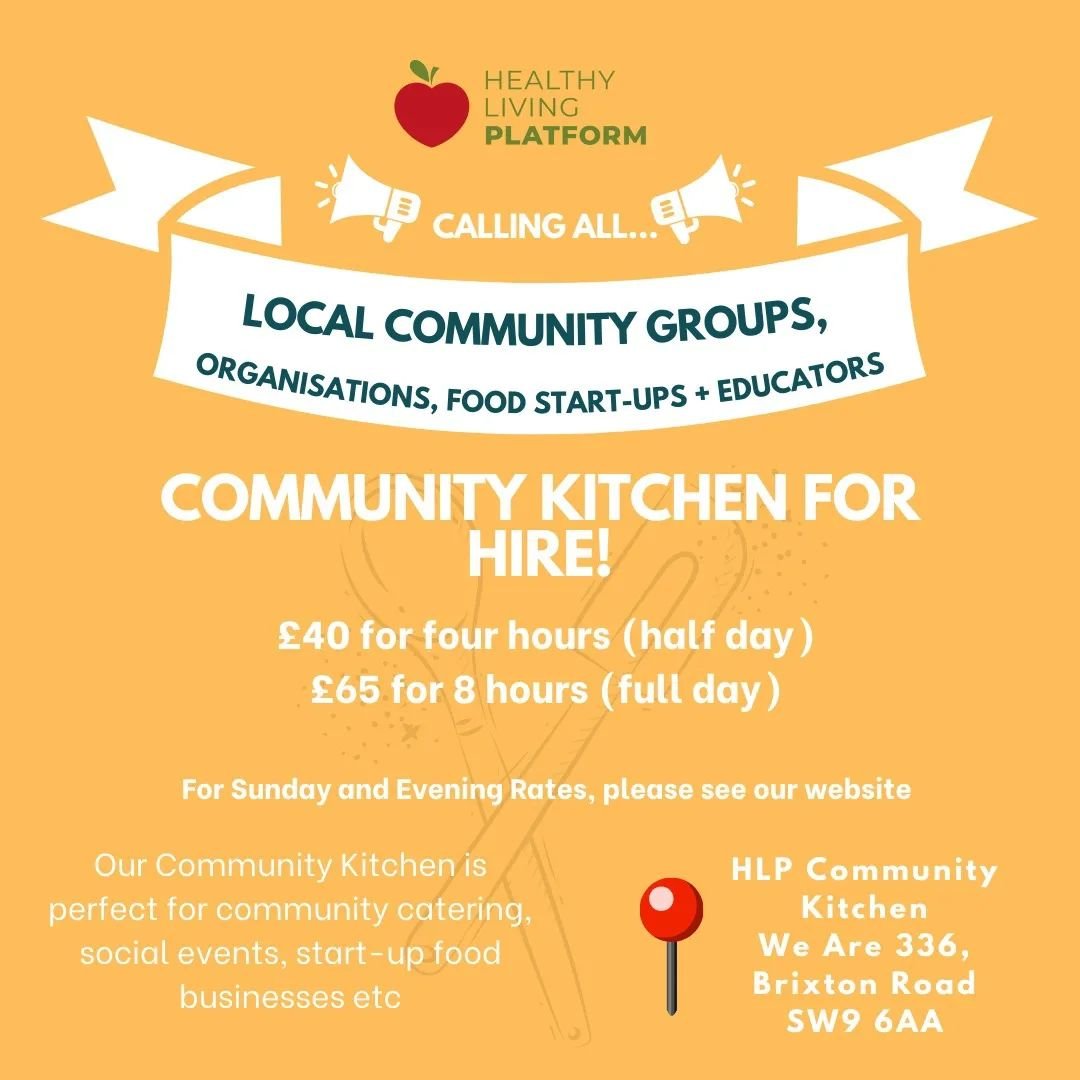 🌱 Looking for a space to cook for your community? Need a kitchen to rent for your food startup or large-scale catering? 

Look no further! 

The Healthy Living Platform Community Kitchen is here for you🍴✨

At HLP, we're all about making healthy and