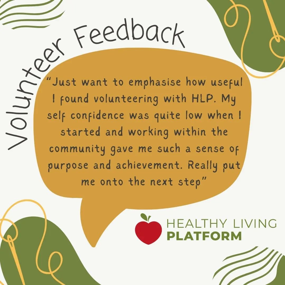 Volunteering at our Pantries at HLP can really make a big positive difference to some, showing just how valuable it can be!
If you're interested in volunteering at our Pantries, get in touch with us at contactus@healthylivingplatform.org 

We particu