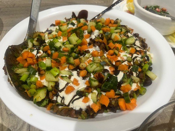 Black chickpea and potato curry