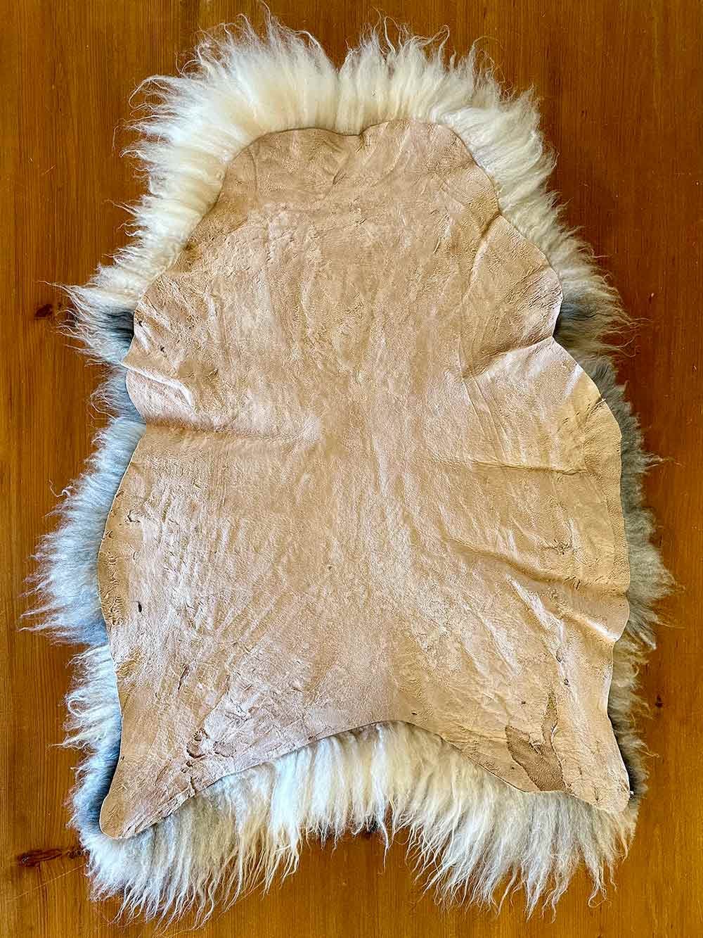 Hide Side of Pillowy Soft Vermont Icelandic Lamb Pelt
