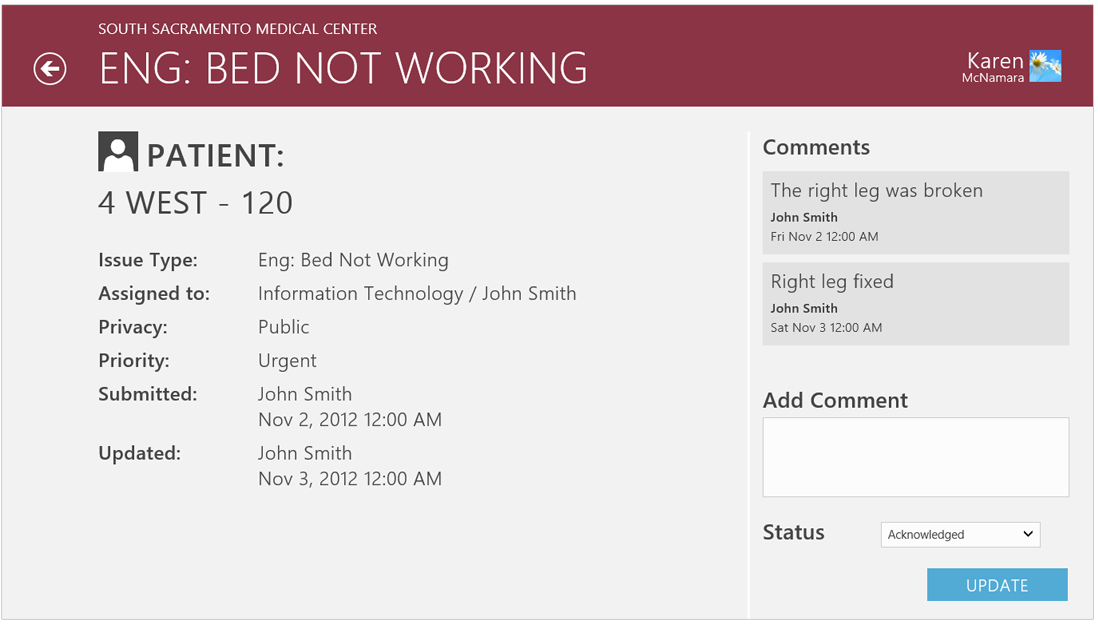 KP Nurse Rounding — Melissa Acosta, Designer