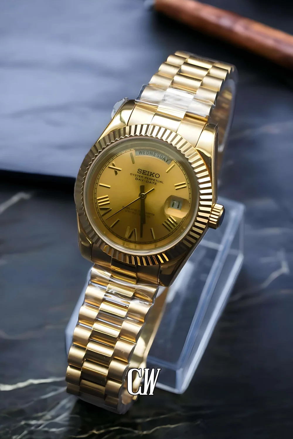 gold seiko day date