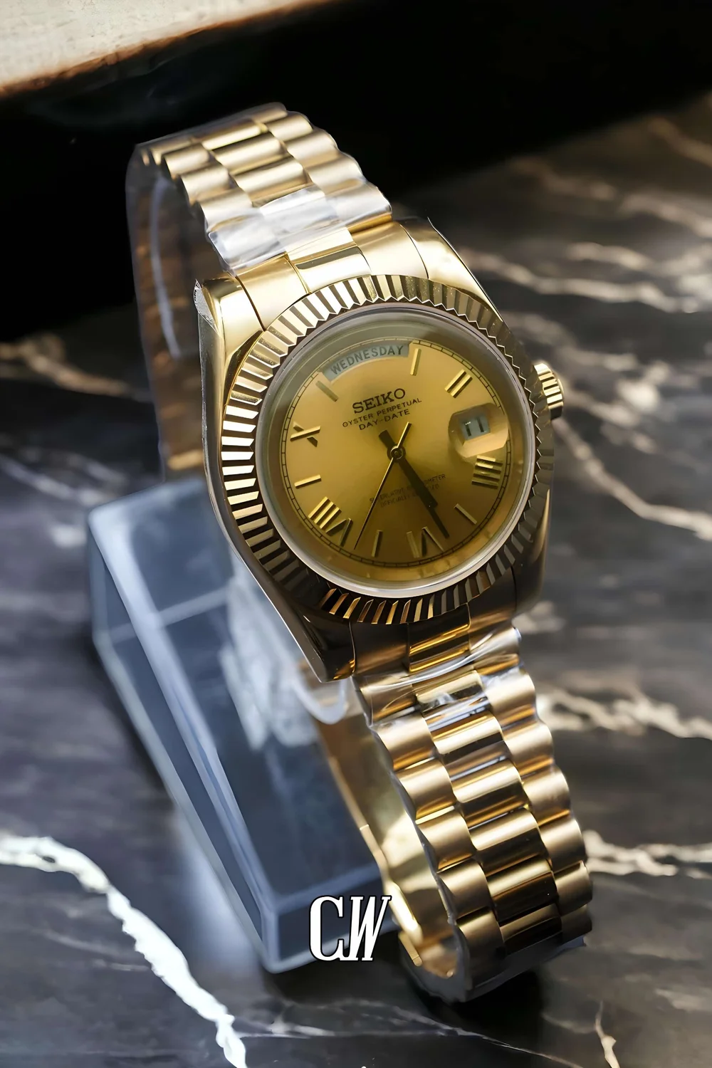 gold seiko day date