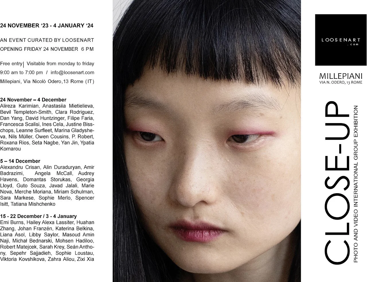 Loosenart Close Up Exhibition that took place in Rome, where Ines Cela was also showcased