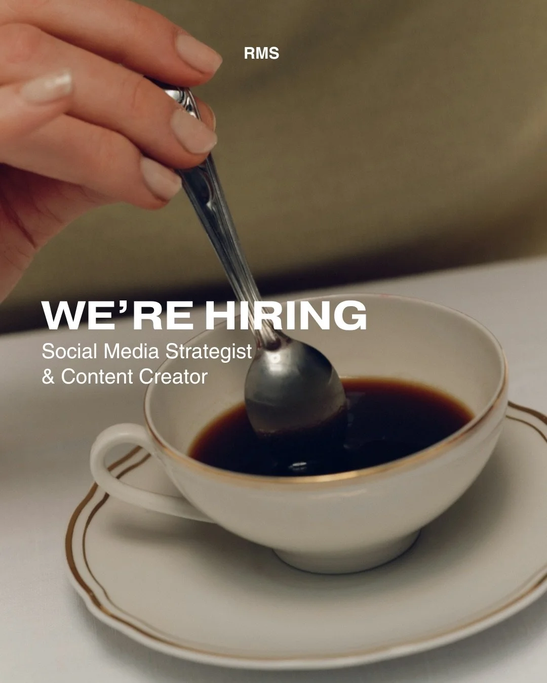 WE&rsquo;RE HIRING ✨

Please send submissions to hello@risemarketingstudio.com. Your application will only be considered if portfolio samples are attached. 

Thank you!!
