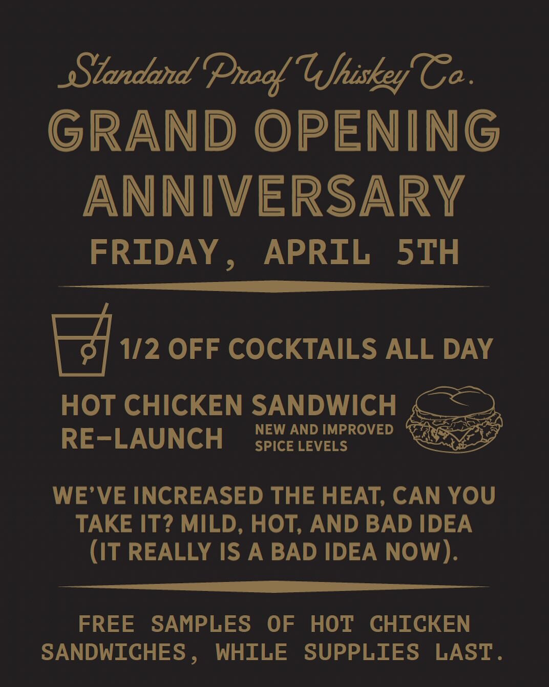 📣 ATX 📣 
Join us next Friday, April 5th for our official grand opening anniversary party! 🎉🥃🎶🍔🤠 Great specials, tasty food, amazing cocktails, music, and tons of fun! Cheers to one year of SPW Austin! See ya there. 🙌 #cheers #oneyearanniversa