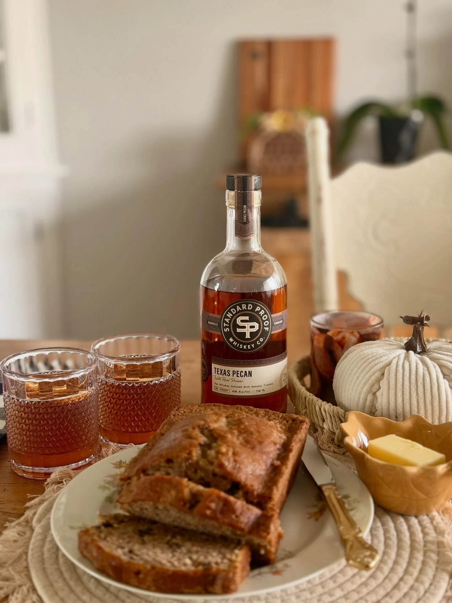 Another tasty fall pairing. 🍁🍞🧈🥃 Nutty, earthy, and just the right amount of sweetness. Fresh zucchini bread paired with SPW Texas pecan rye is a match that feels like home&mdash;cozy, comforting, and best enjoyed warm from the oven! 

We used a 