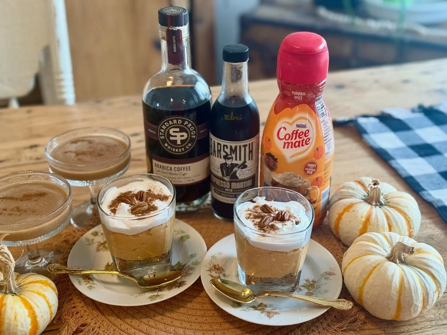 Fall in a glass? Found it. ☕️🍂🎃 #StandardProof coffee whiskey + @barsmithmix espresso martini + @coffeemate pumpkin spice creamer = the dream team you&rsquo;ll sip on repeat. 😋

Bonus: view our story to get this tasty pumpkin cheesecake recipe or 