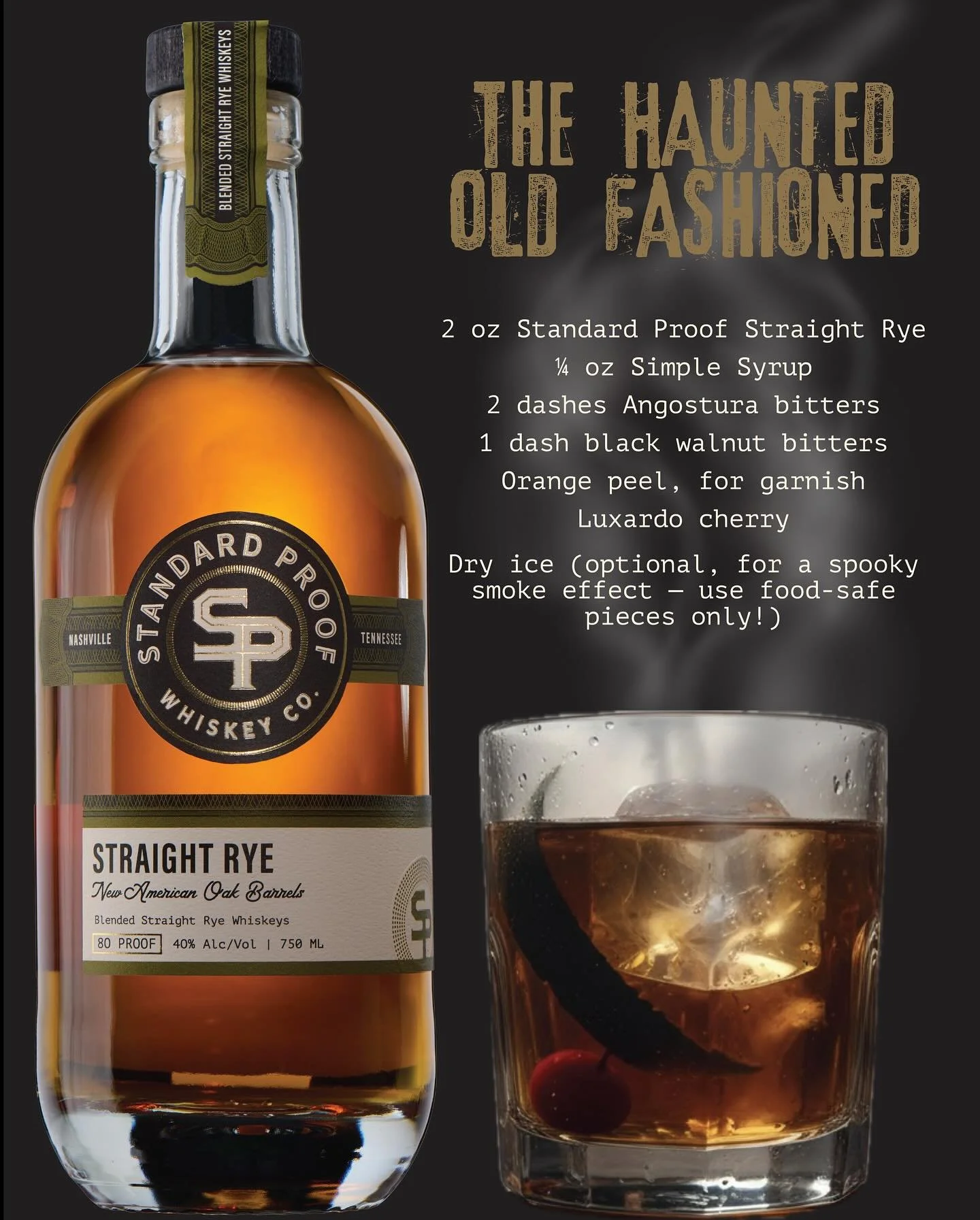 Add a little spirit to your spooky season with this haunted Old Fashioned recipe! ππ₯πΈοΈπ» #cheers