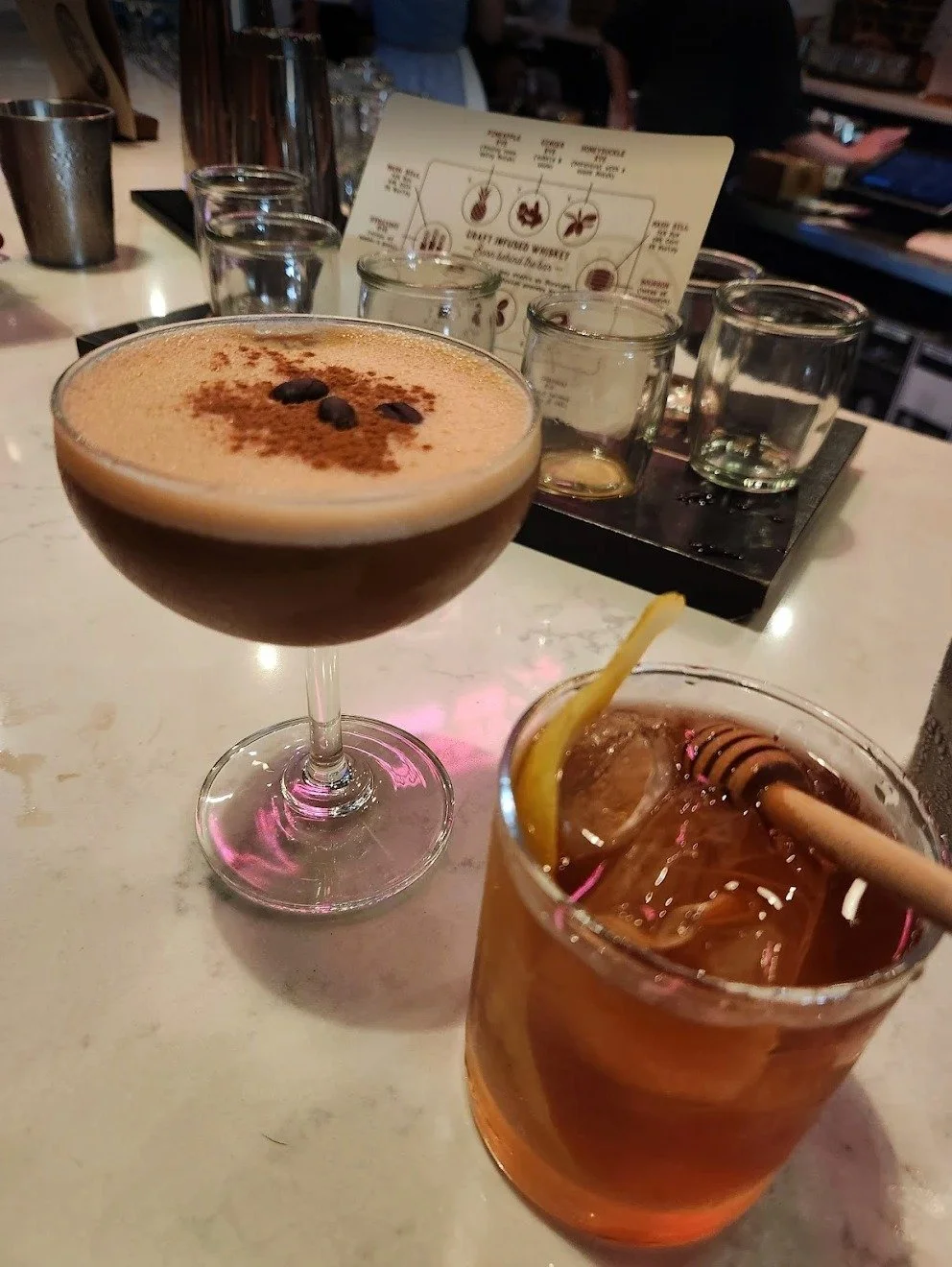 ⭐⭐⭐⭐⭐ from Stuart 🙂

"We ended up here 3/4 days in town that's how much we enjoyed this place. The vibe is super chill, the staff are very energetic, funny, and inviting. The whiskey is delicious. We really enjoyed the whiskey flight to try the